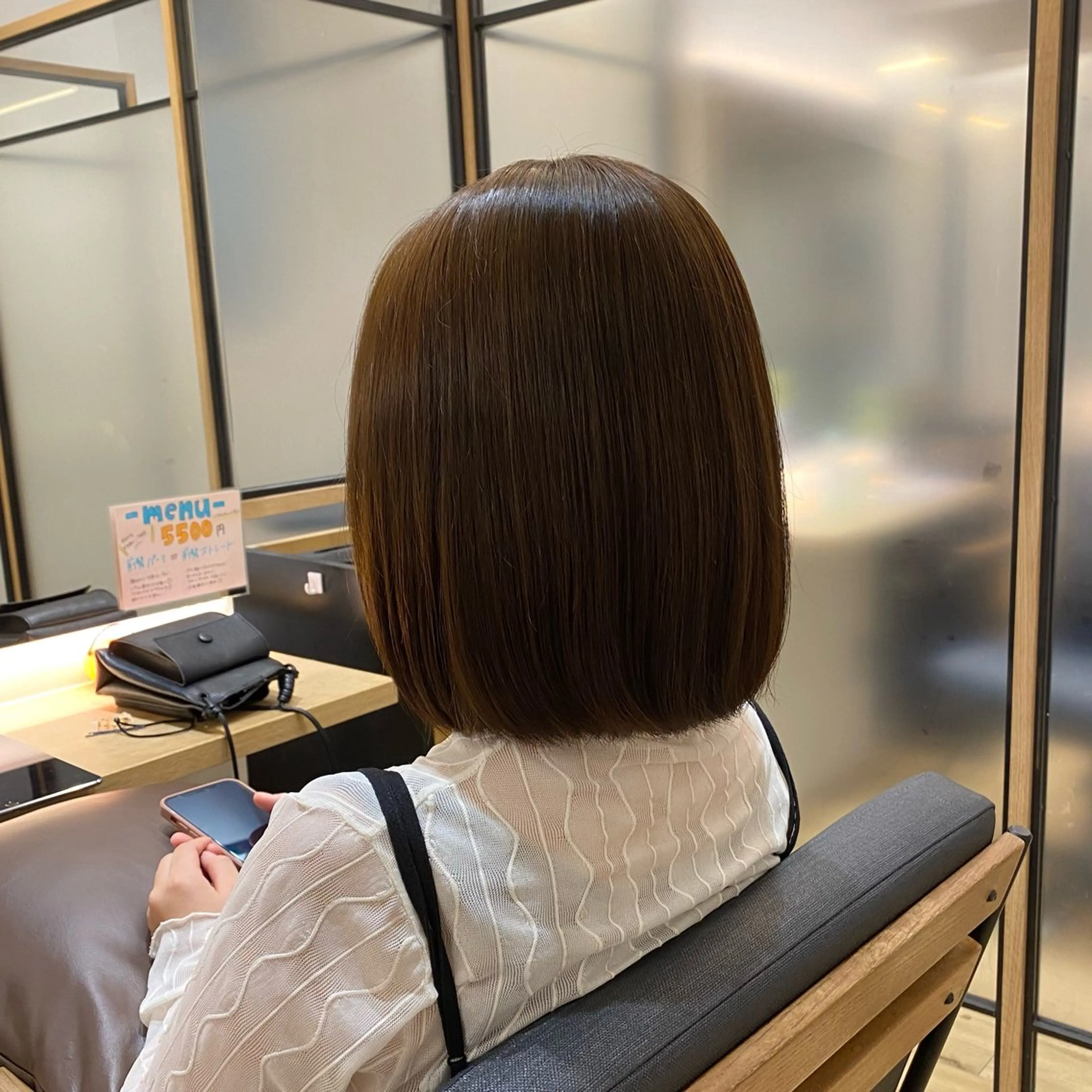 ミディアム カラー ヘアカラー ついざき はるかのヘアスタイル
