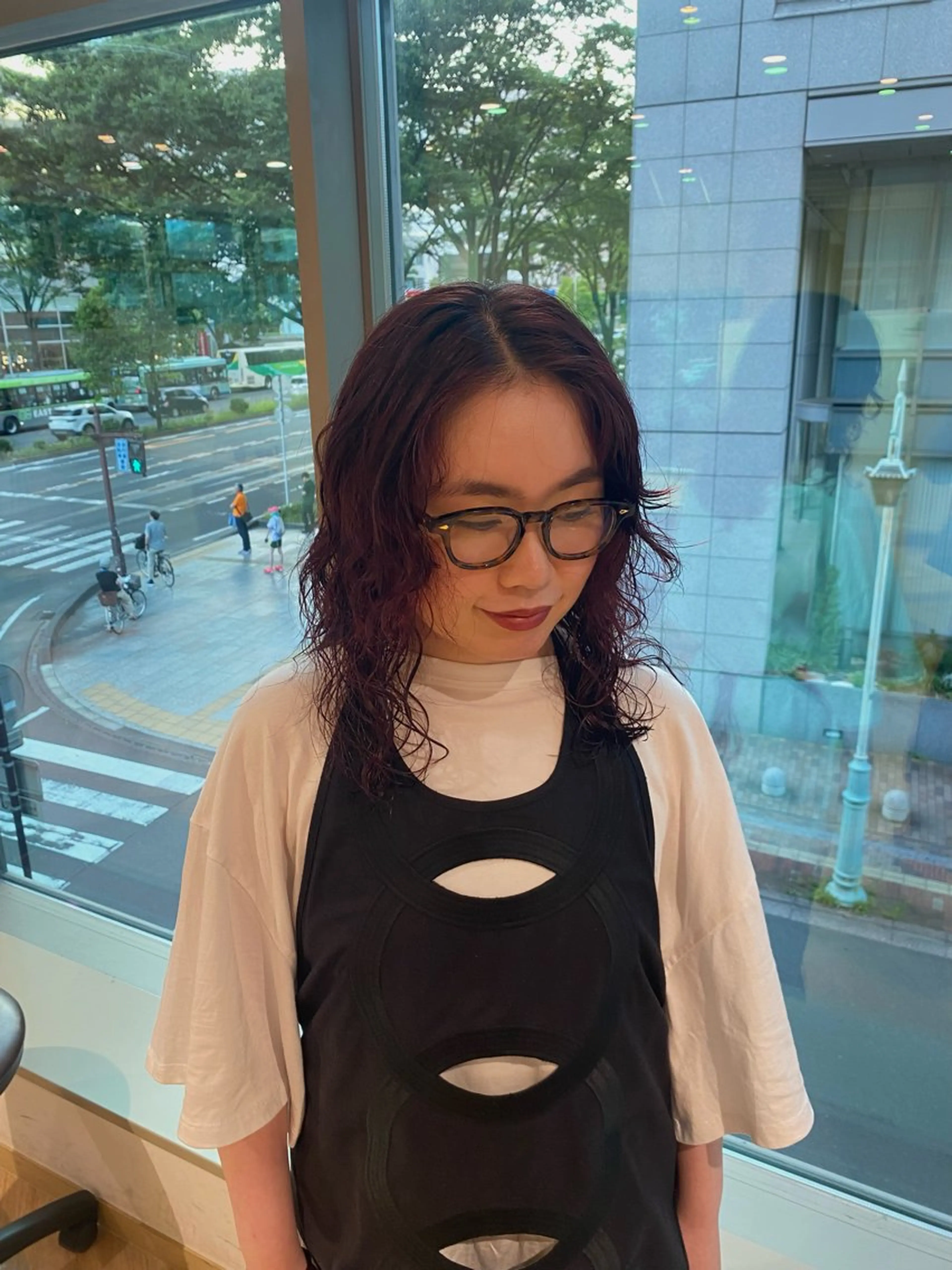 ミディアム カラー ミディアムパーマ ヘアカラー Yamada Ami🪐のヘアスタイル