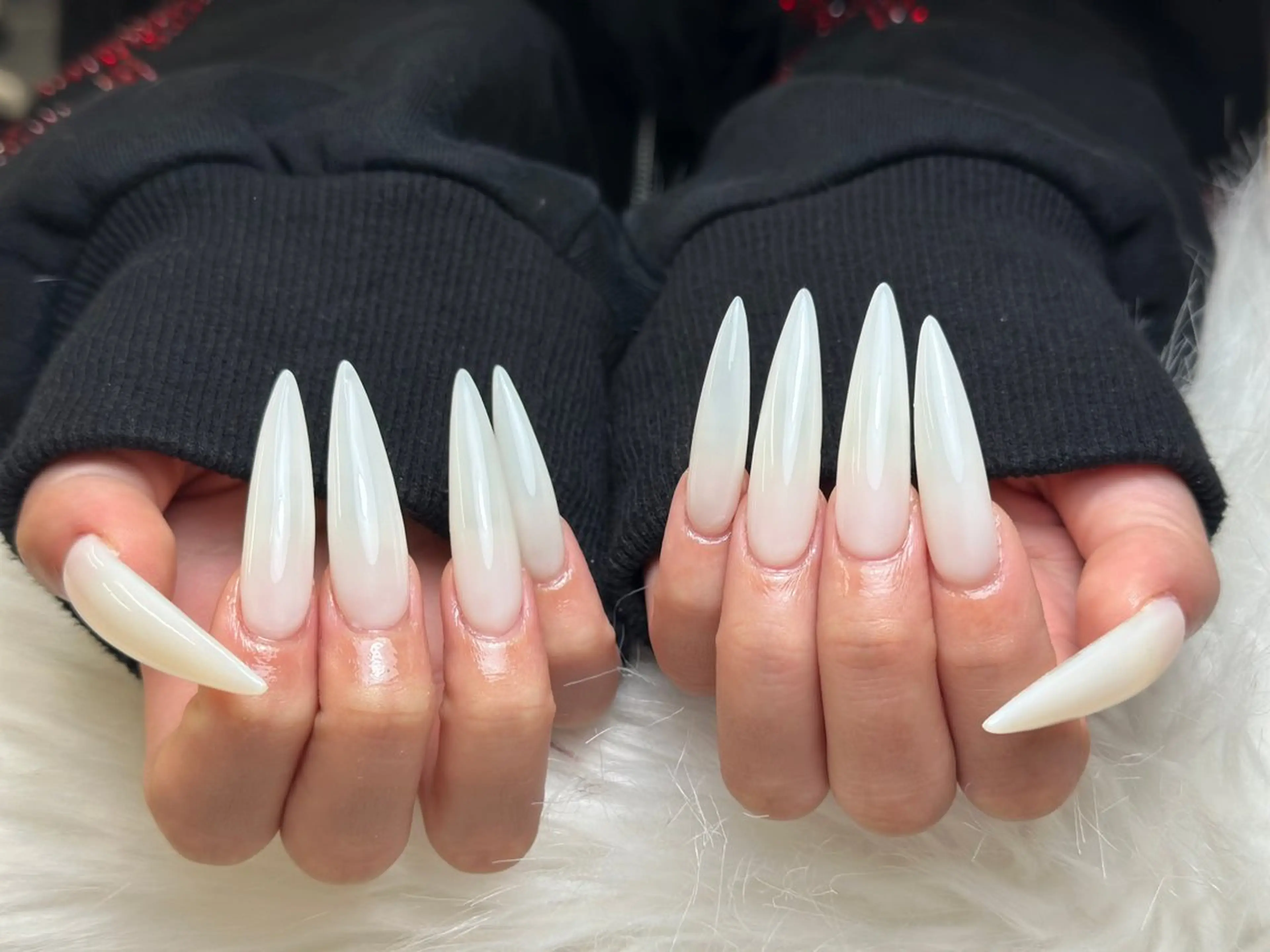 ネイルチップ長さ出し10本➕ワンカラーの写真