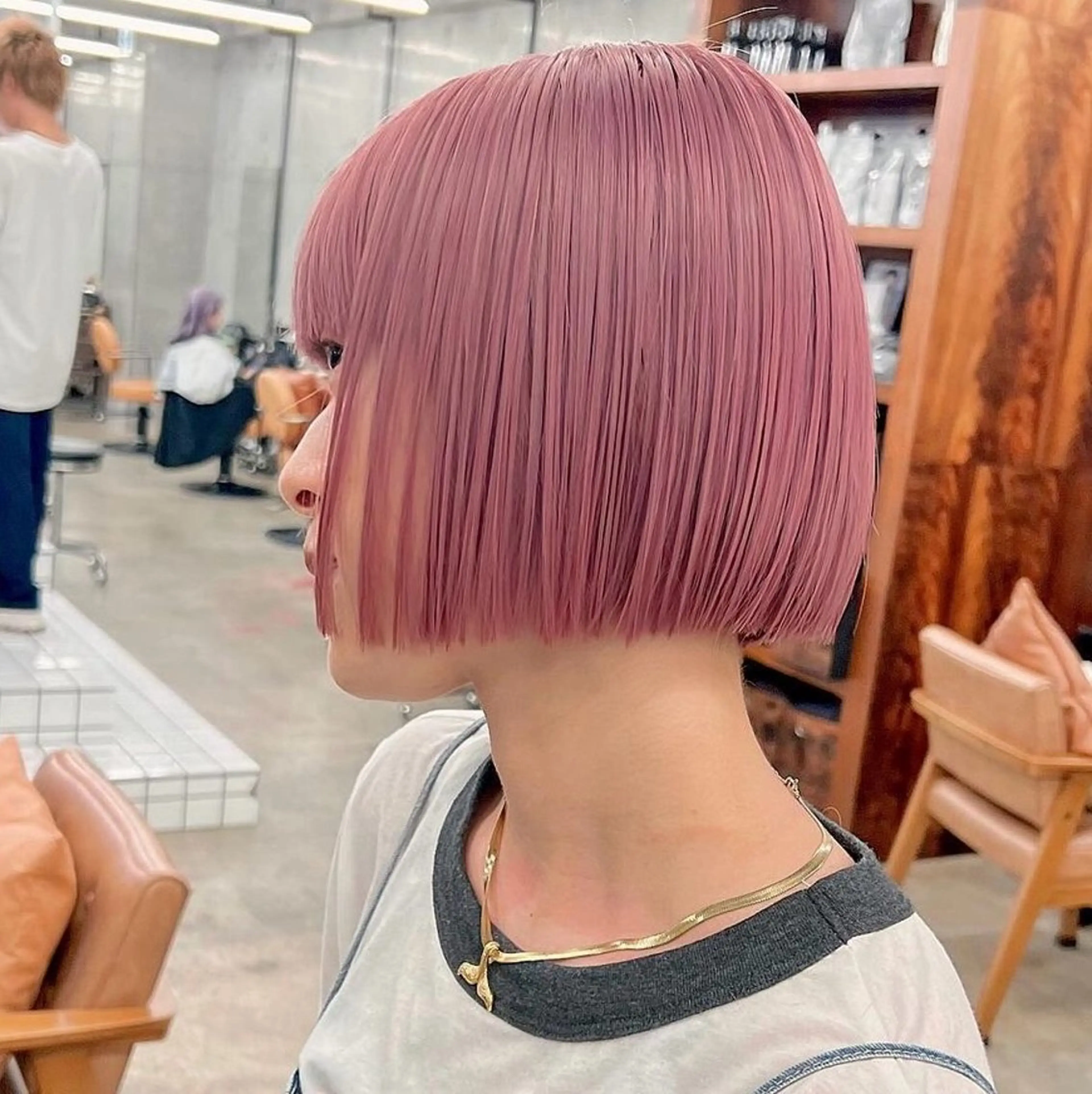 ミディアム カラー 長田 すみれ子のヘアスタイル