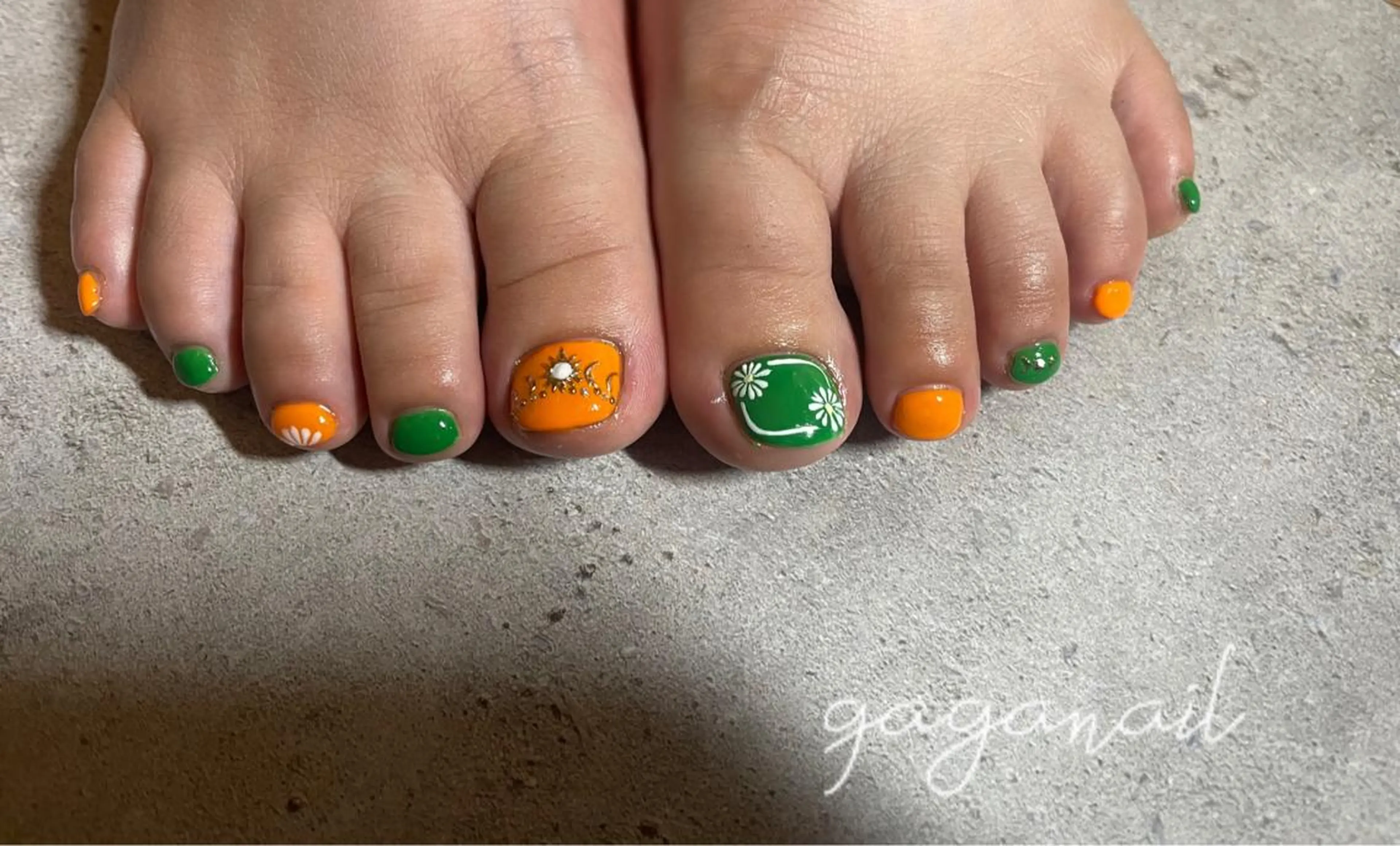ネイル フットネイル nailsalon gagaのネイルデザイン