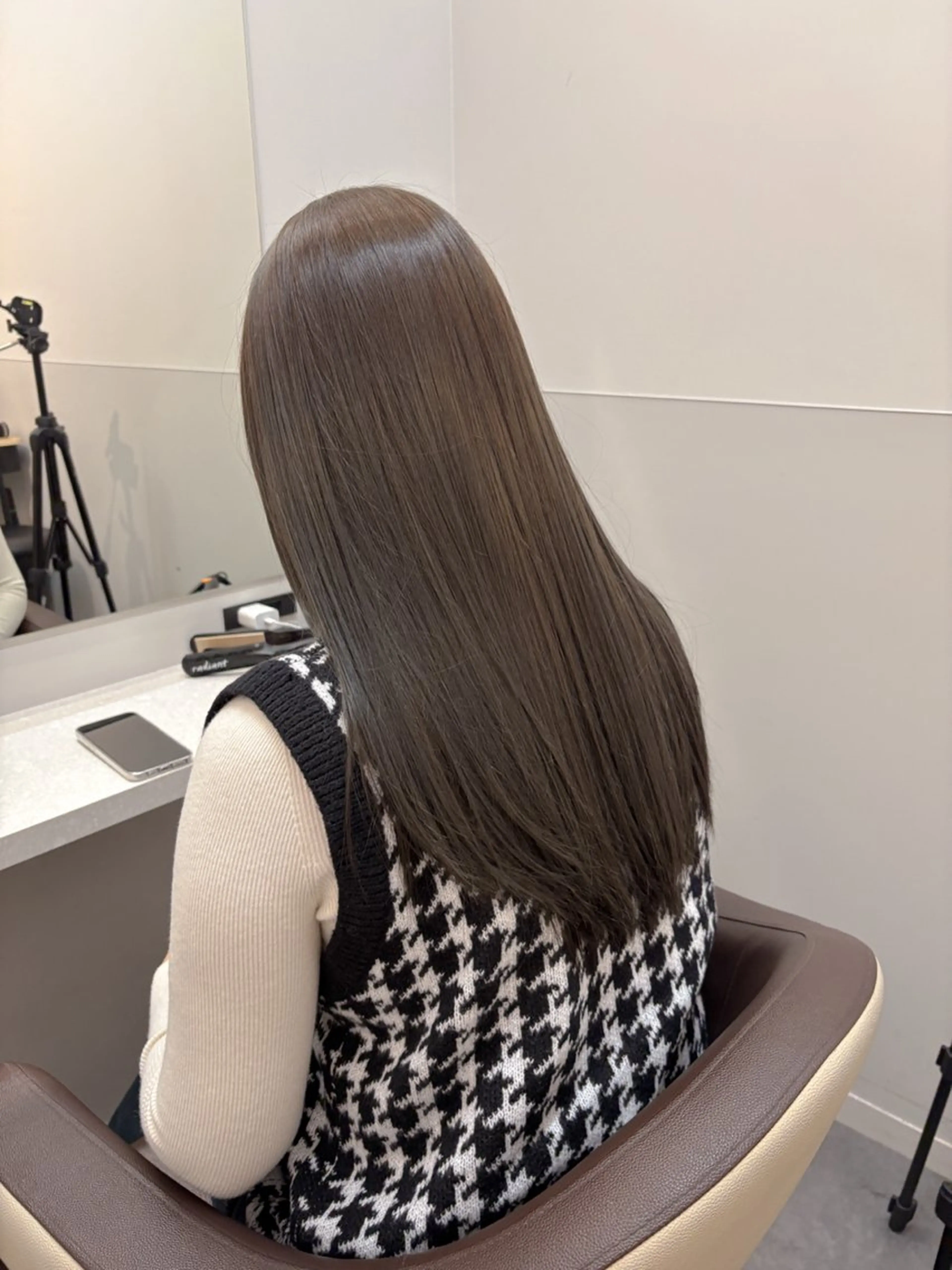 セミロング カラー パーマ ヘアアレンジ メンズ カット ヘアカラー トリートメント 髪質改善縮毛矯正 ブリーチなしRYOのヘアスタイル