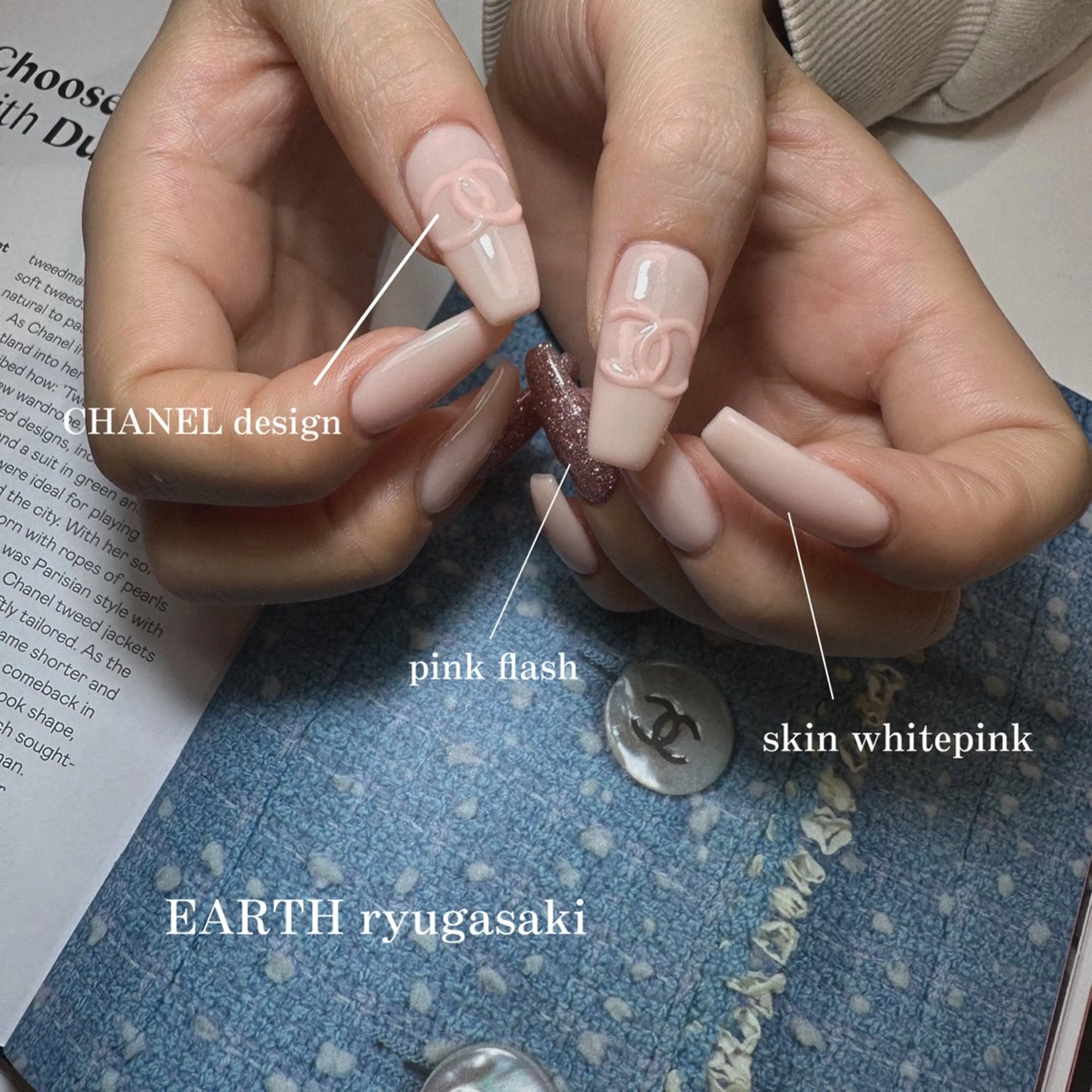 ネイル hair&make EARTH coiffure beaute 龍ケ崎店所属・tomita ayakaのネイルデザイン