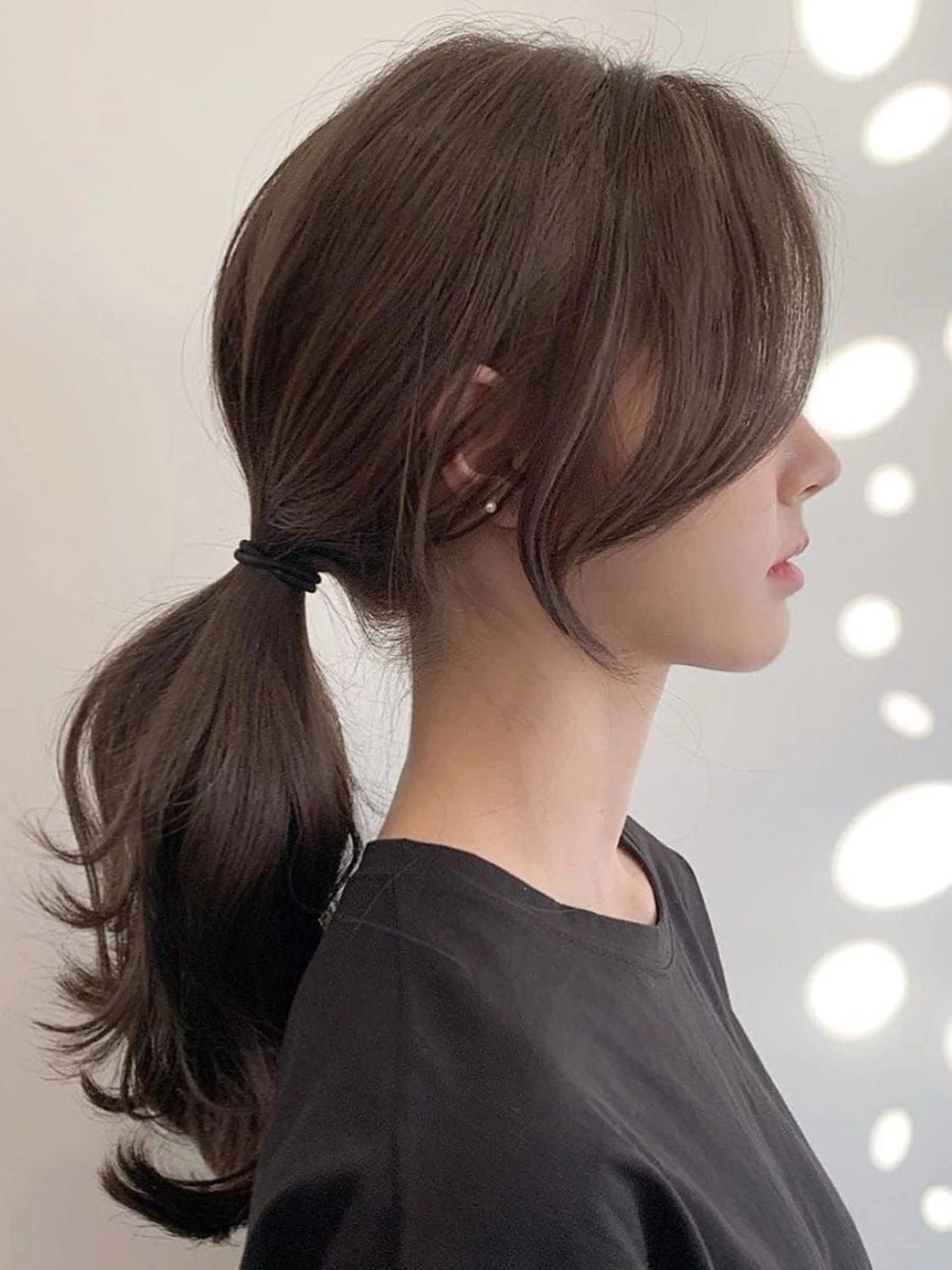 前髪カット×ケアカラーの写真