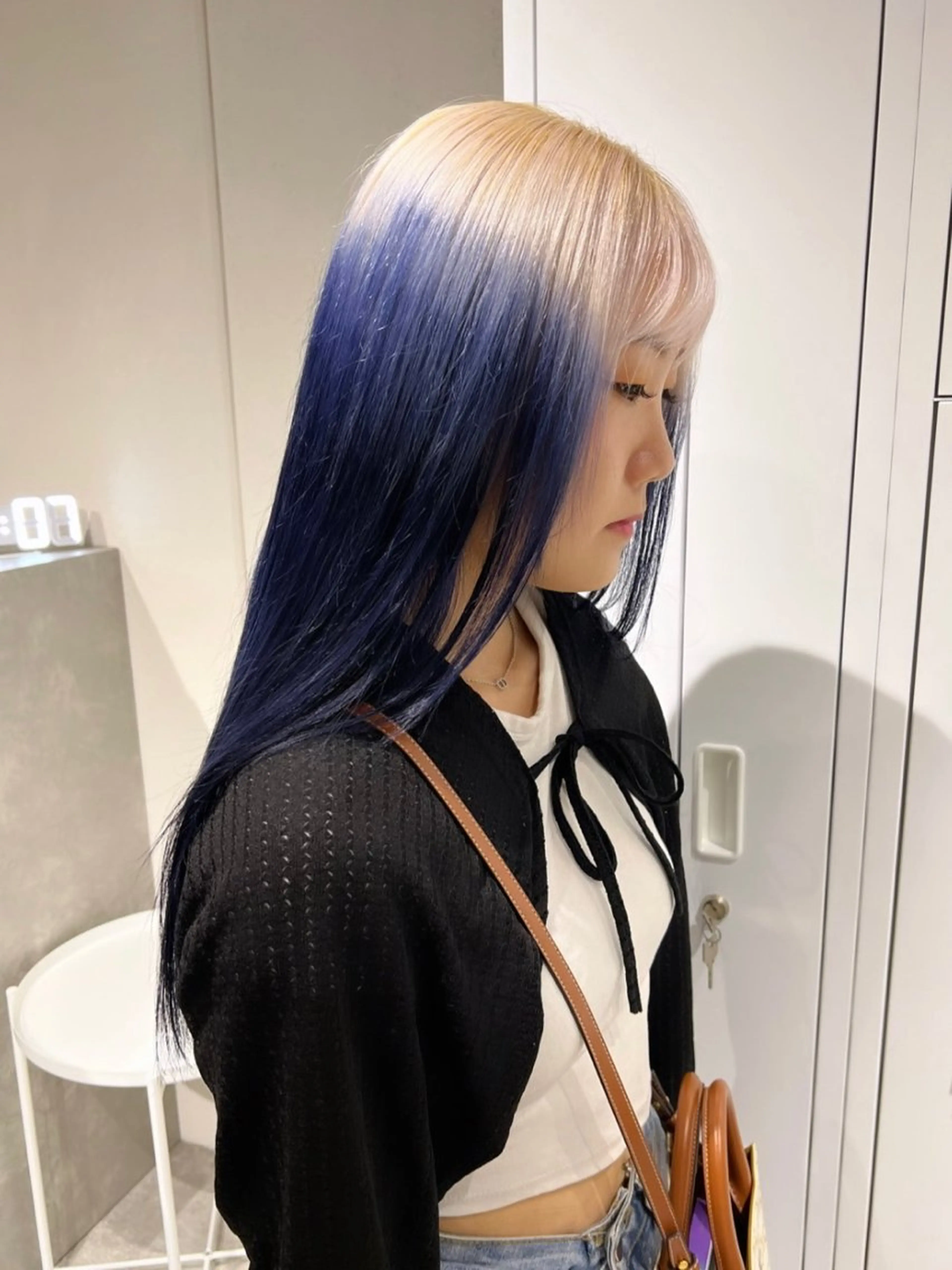 ロング カラー ブリーチ ケアブリーチ 透明感カラー デザインカラー ダブルカラー nendo_hair所属・ハイトーン/ブリーチ レイヤーsonokaのヘアスタイル