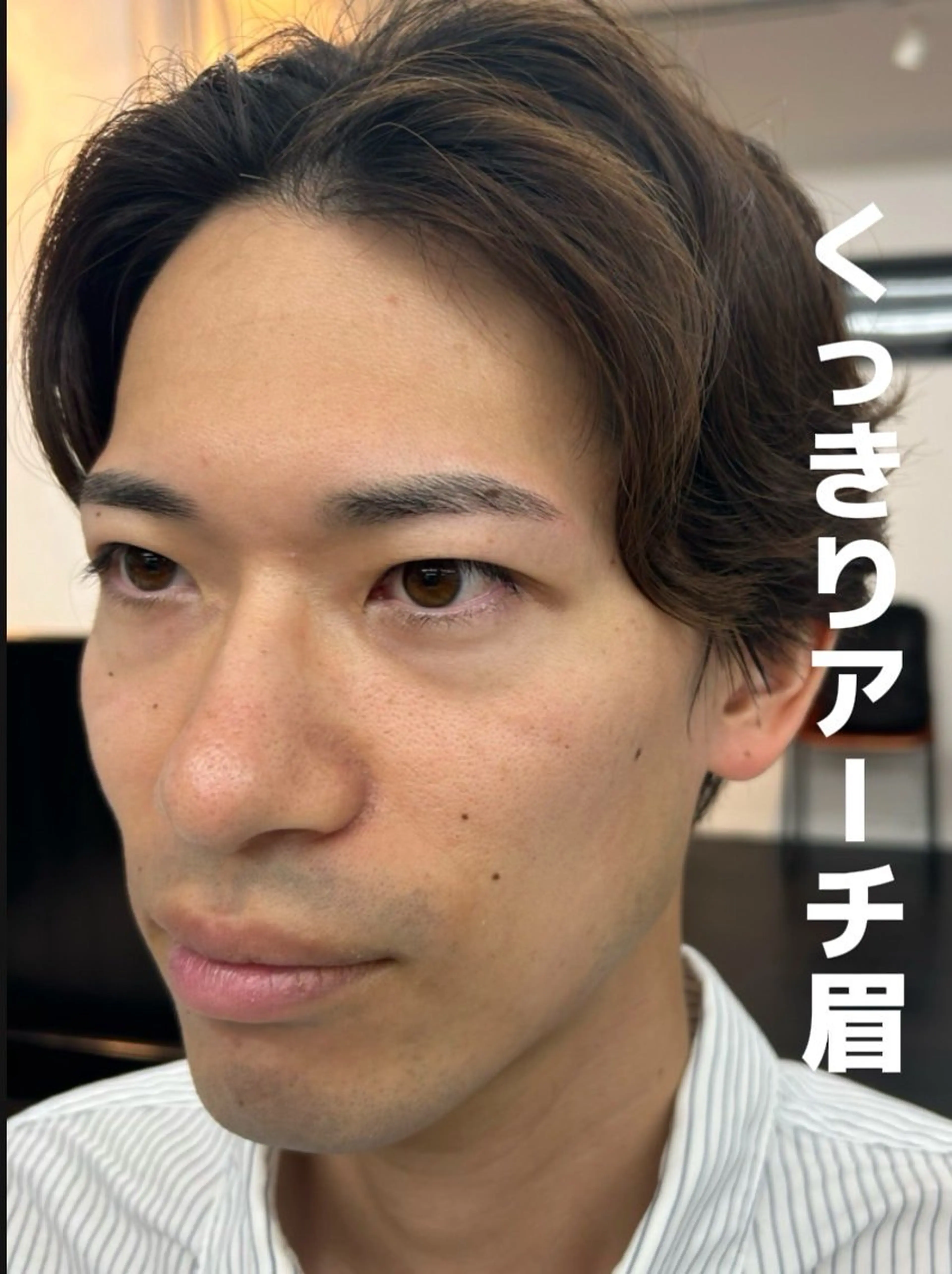 メンズ アイブロウ BARBER MIKI所属・BARBERMIKI メンズアイブロウのヘアスタイル