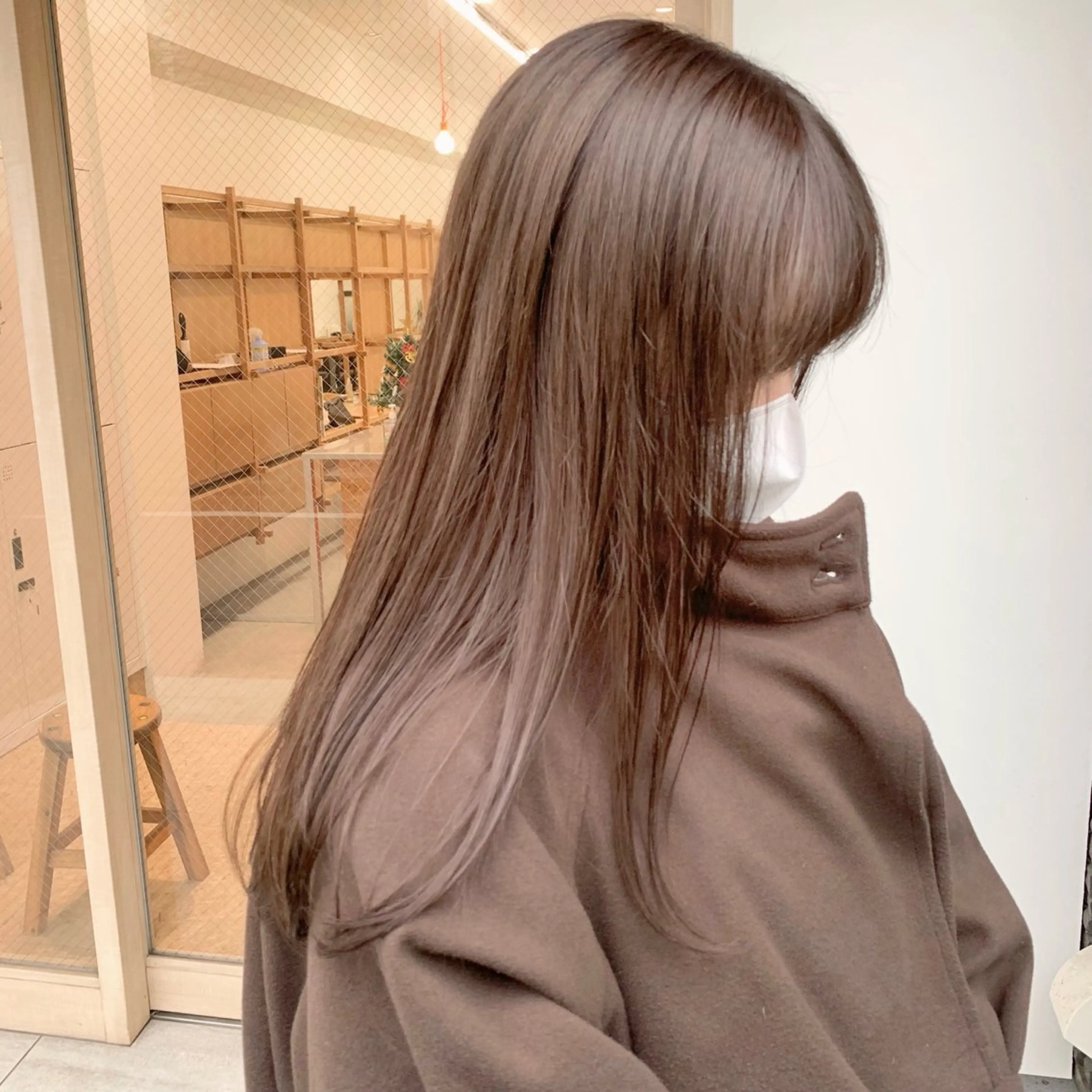 ロング カラー ヘアアレンジ ベージュカラー ミルクティーベージュ Apero【アペロ】所属・パーマ/暖色/ボブ イワタテ🇰🇷のヘアスタイル