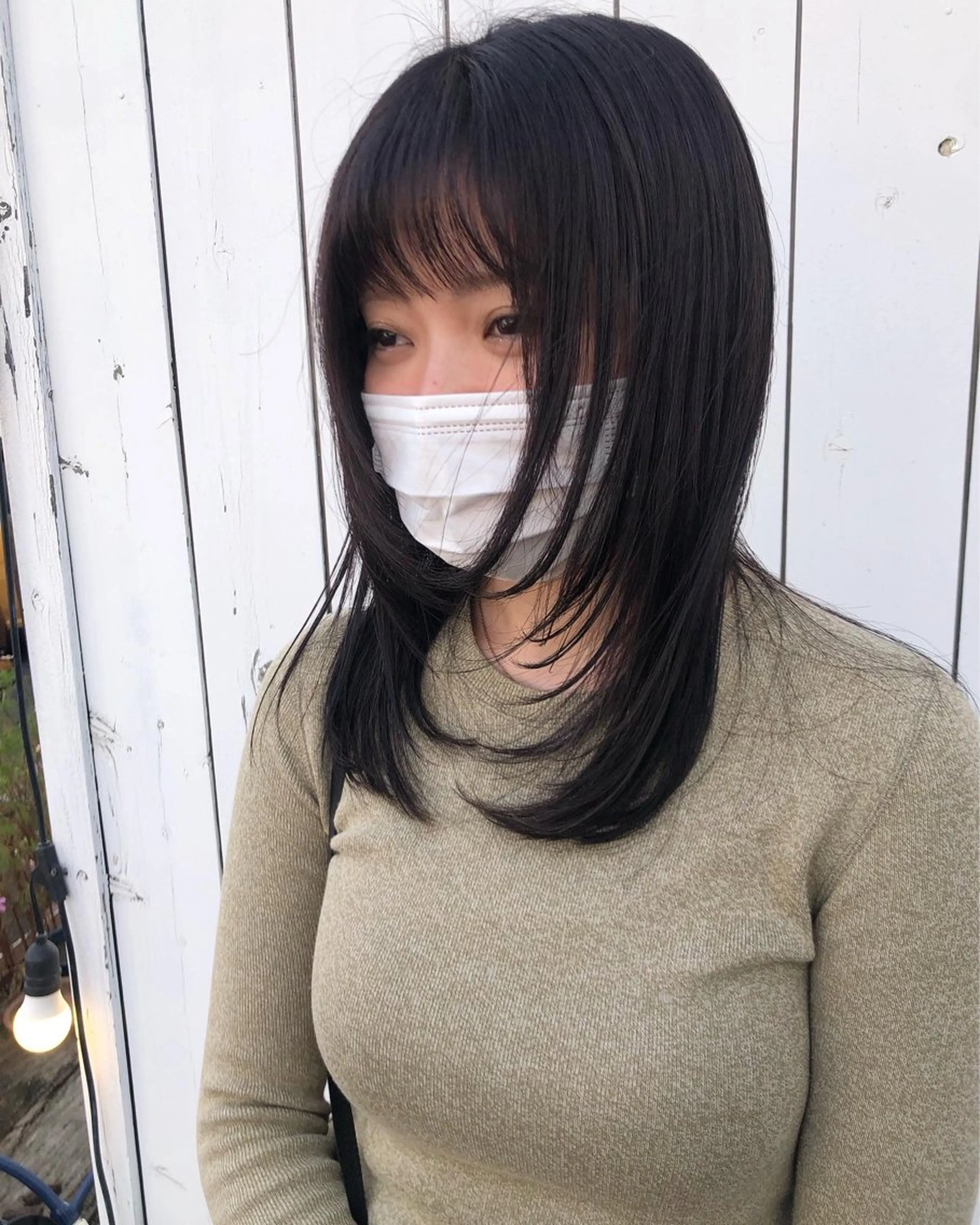 セミロング カラー デザインカット🎨 ボブ🫟おざきのヘアスタイル