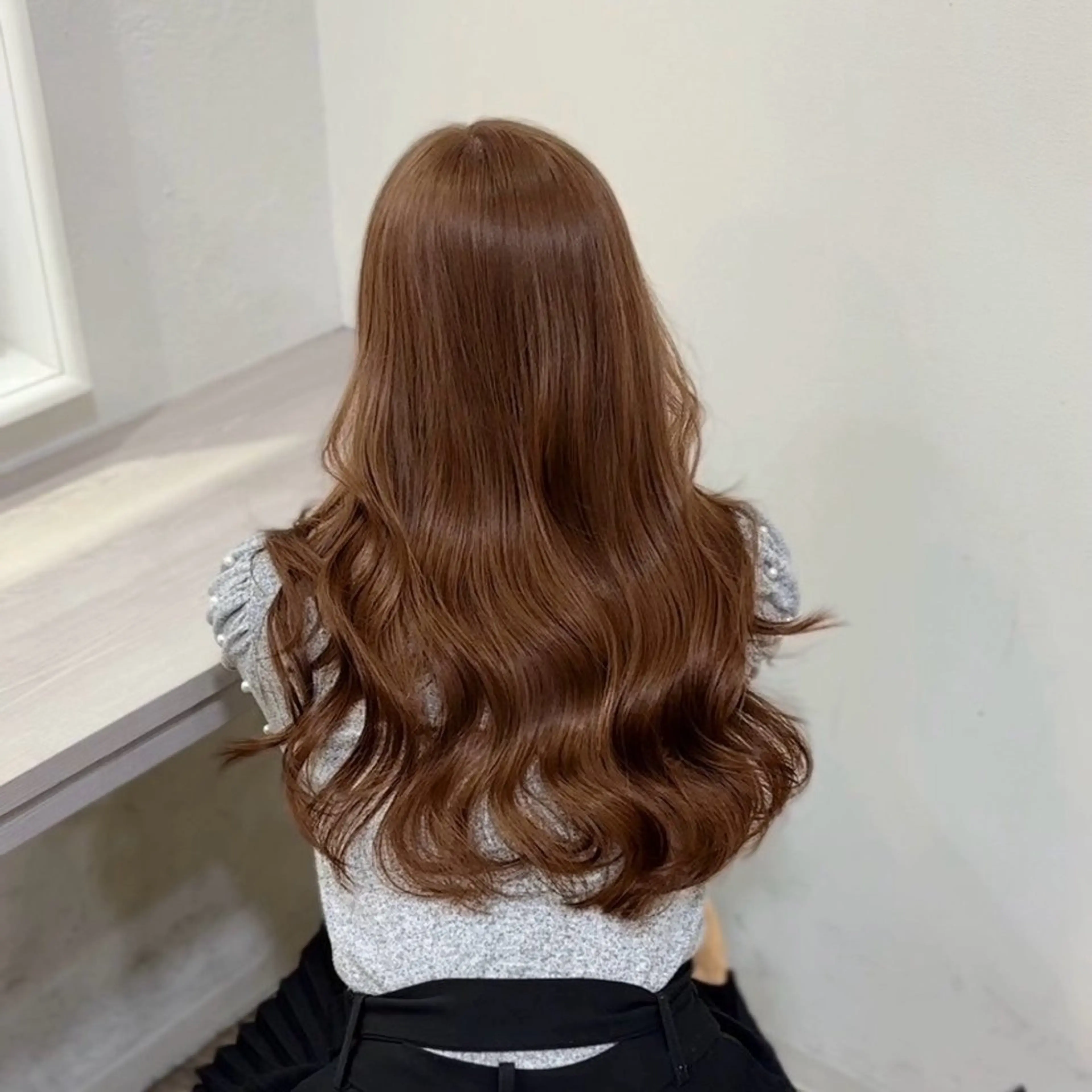 セミロング ヘアカラー トリートメント 髪質改善特化／透明感 カラー／ＡＫＡＮＥ♡のヘアスタイル