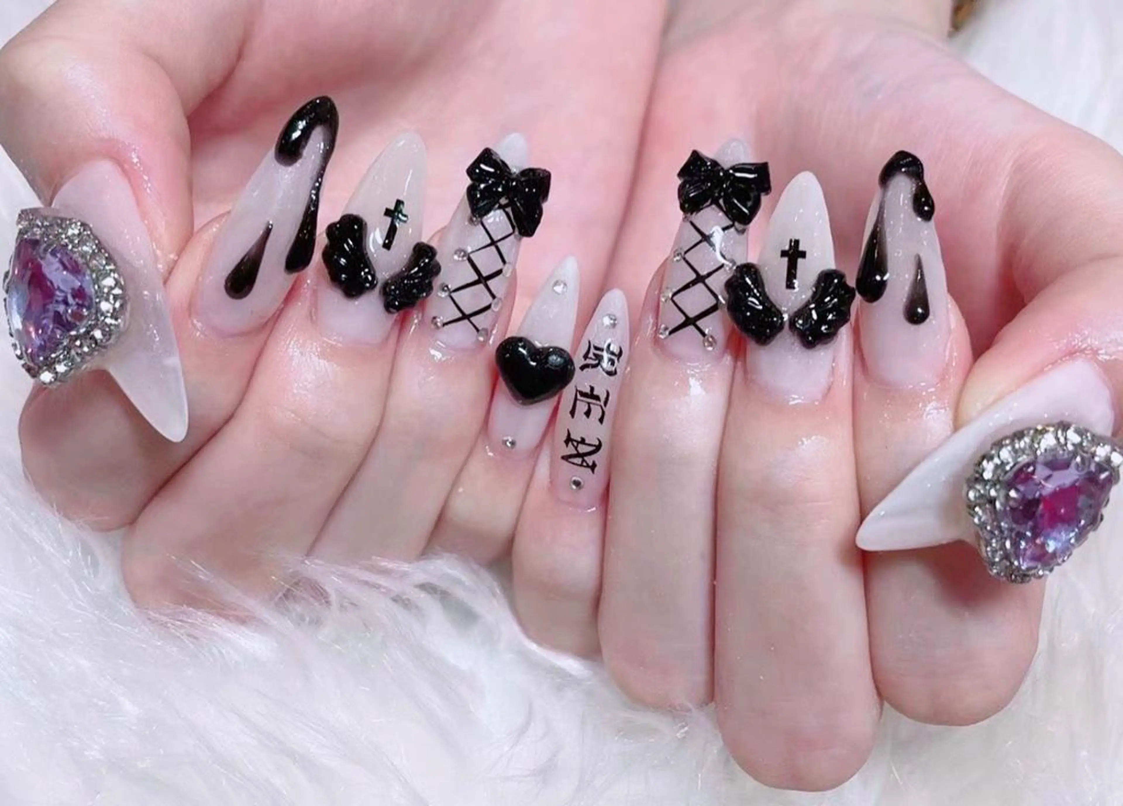 ネイル 成人式 スカルプネイル NAILSGOGO shibuyaのネイルデザイン