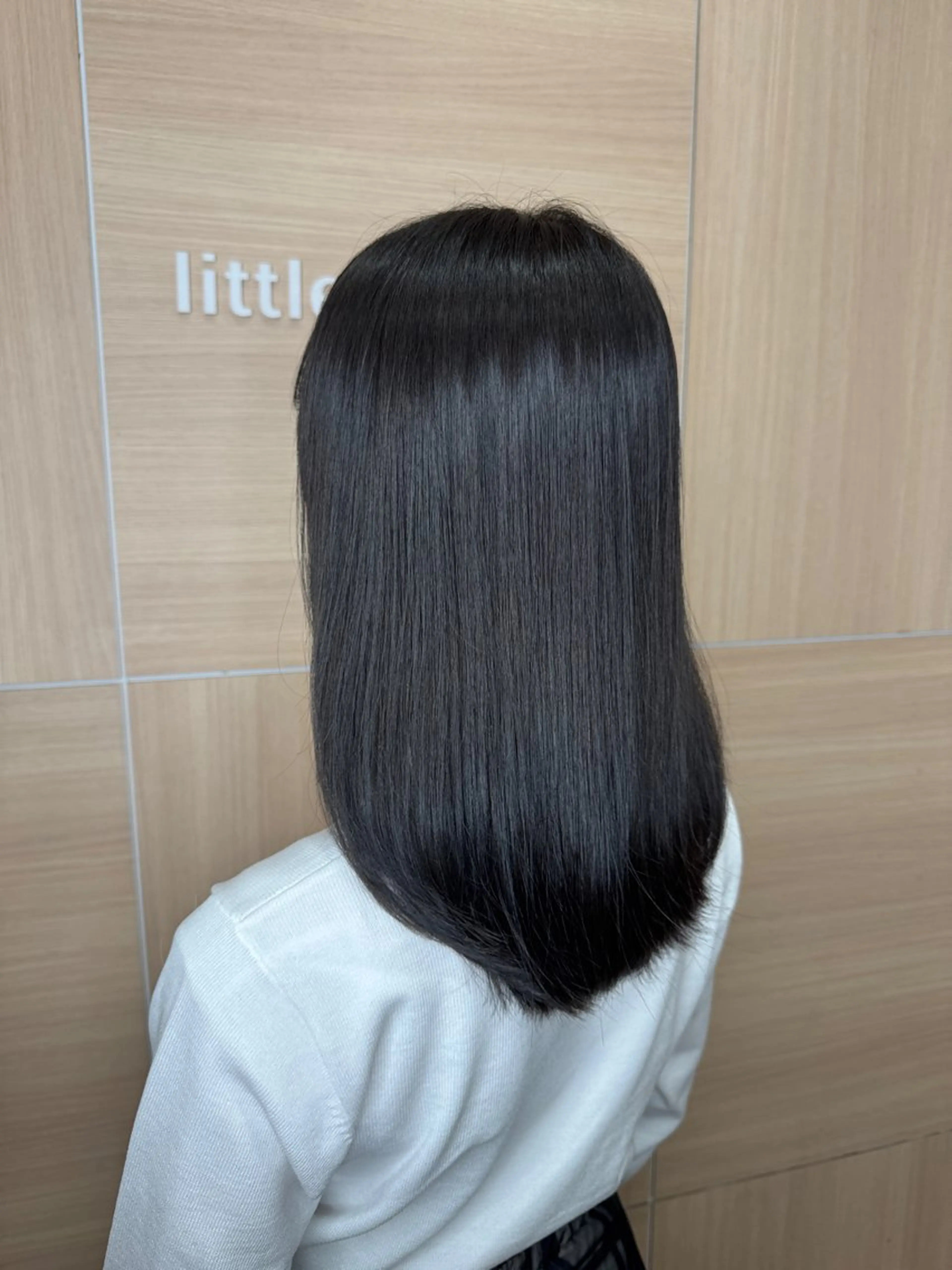 ミディアム カット ヘアカラー トリートメント 透明感カラー🖤/ 髪質改善/りょうすけのヘアスタイル