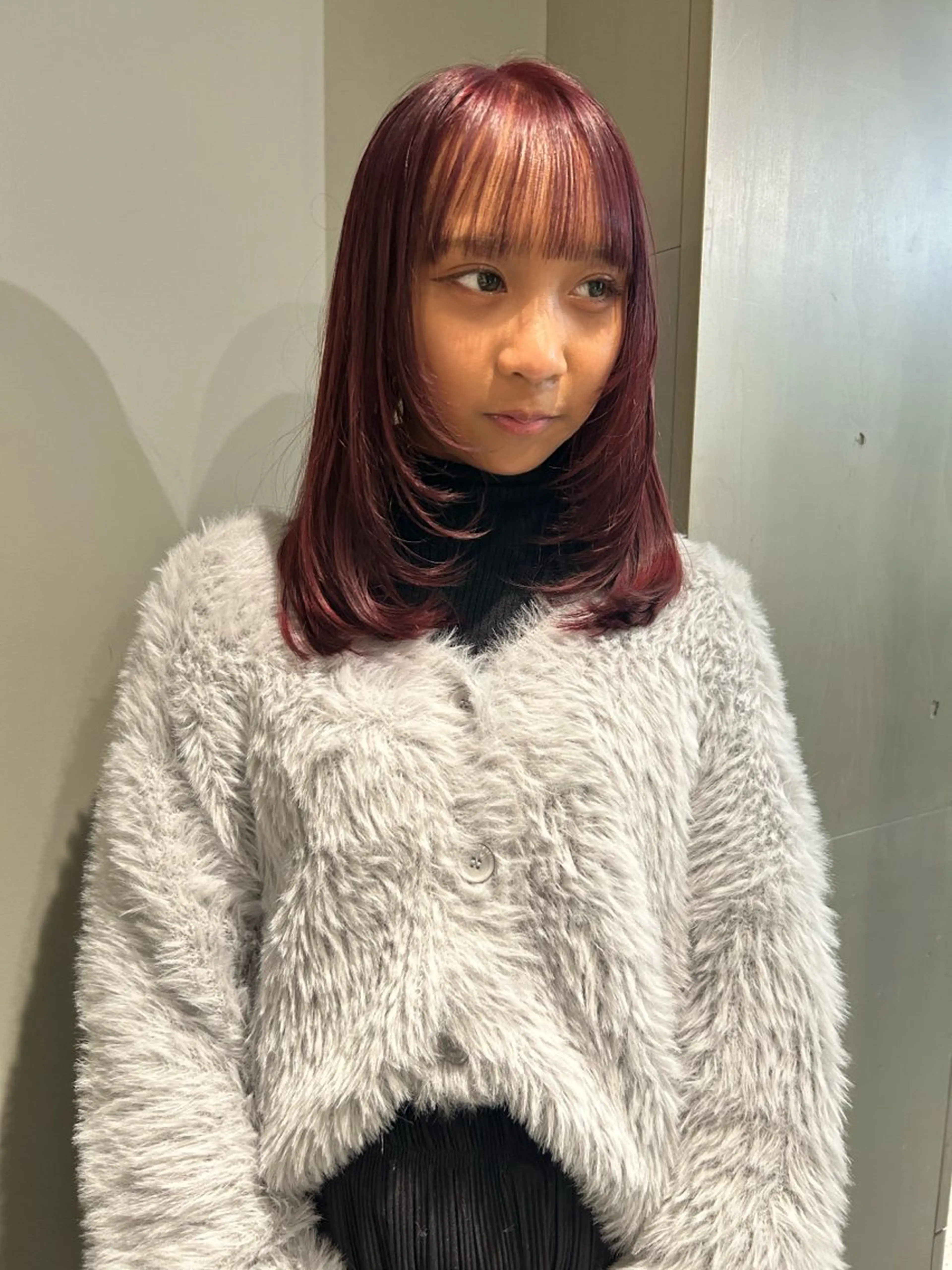 ミディアム レイヤーカット レイヤーパーマ🪐 伽羅のヘアスタイル