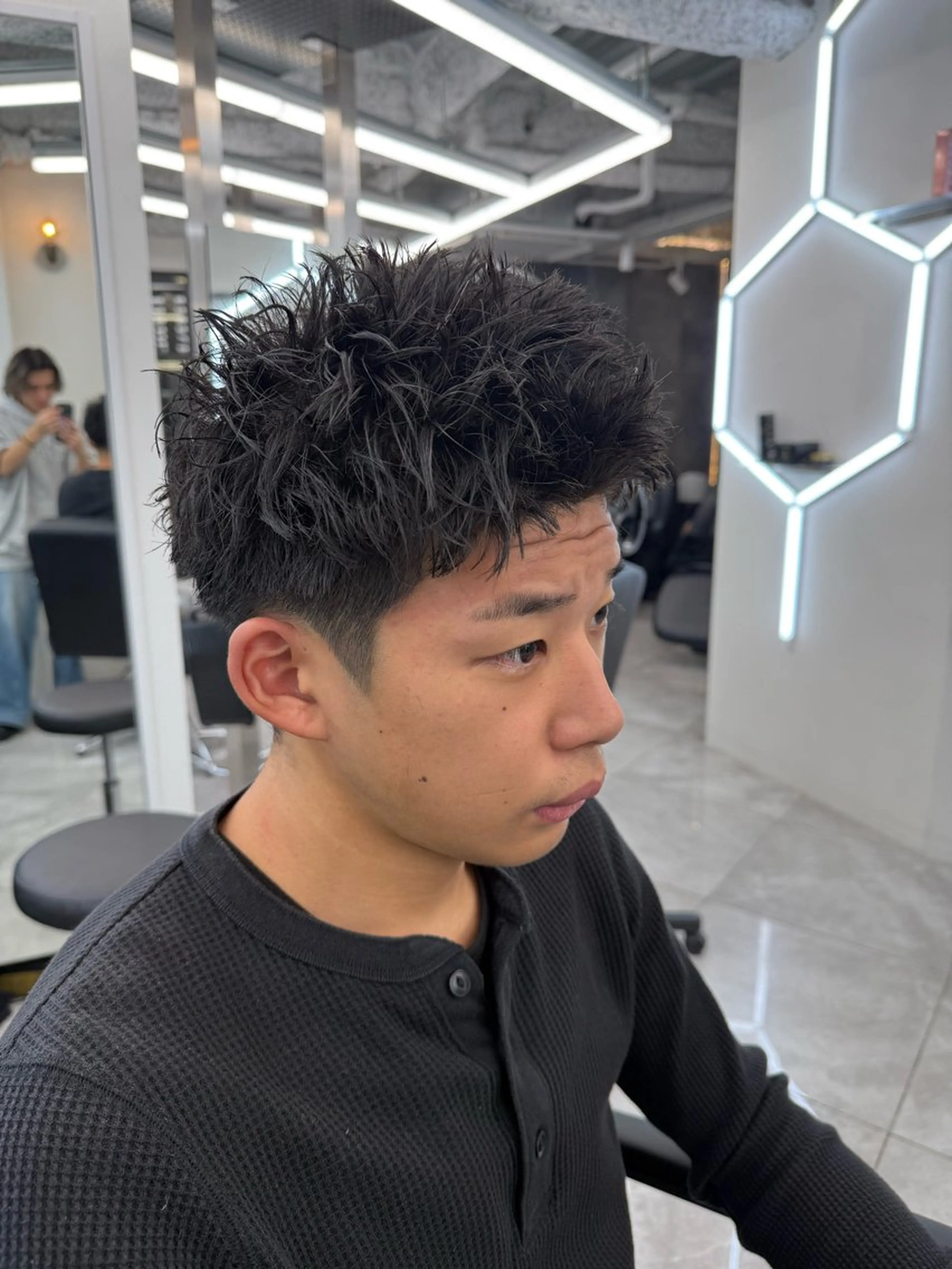 ショート パーマ メンズ カット パーマ メンズ特化美容師/ 四辻 凱斗のヘアスタイル