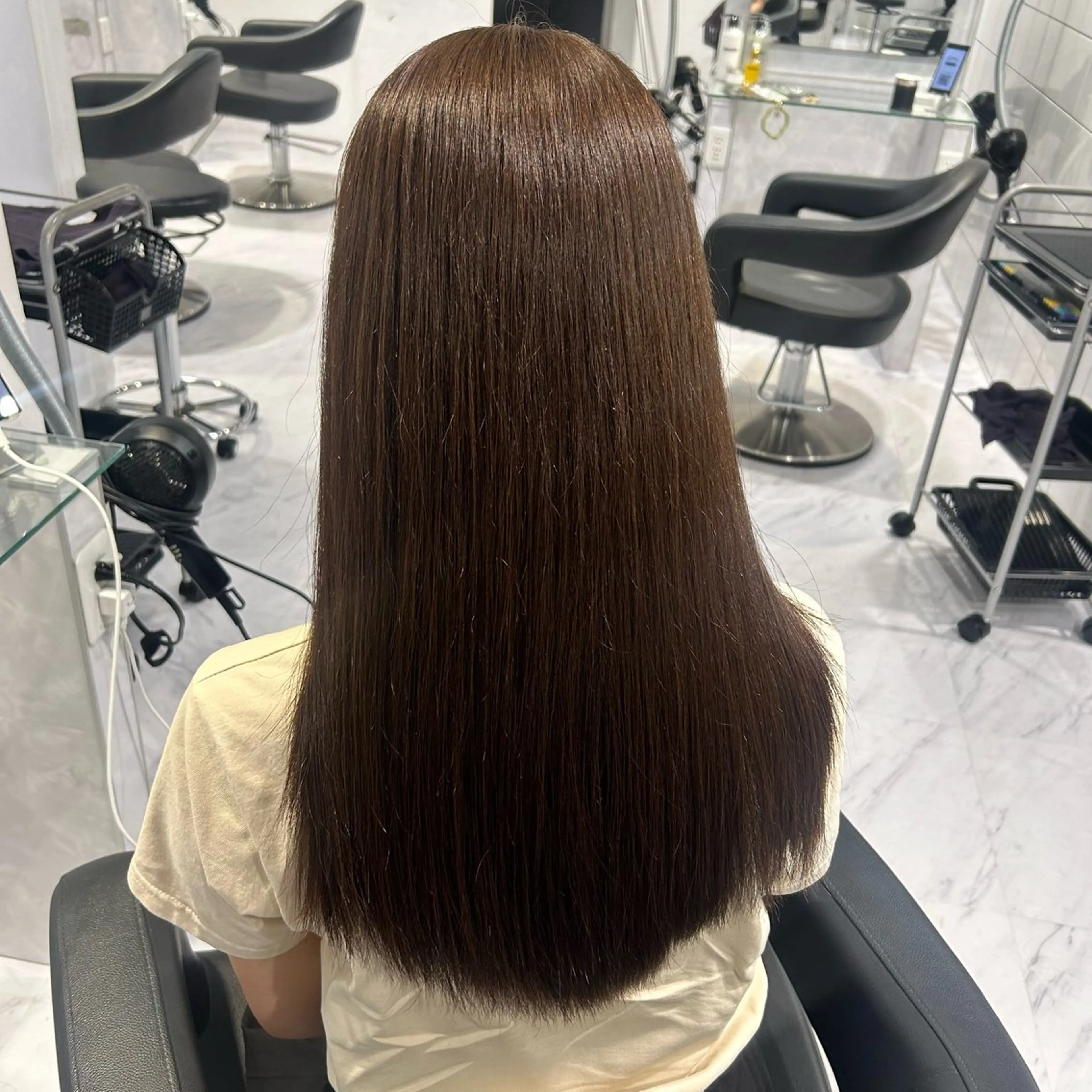 ロング カラー カット ヘアカラー 表参道/透明感カラー /暗髪/ジュキヤのヘアスタイル