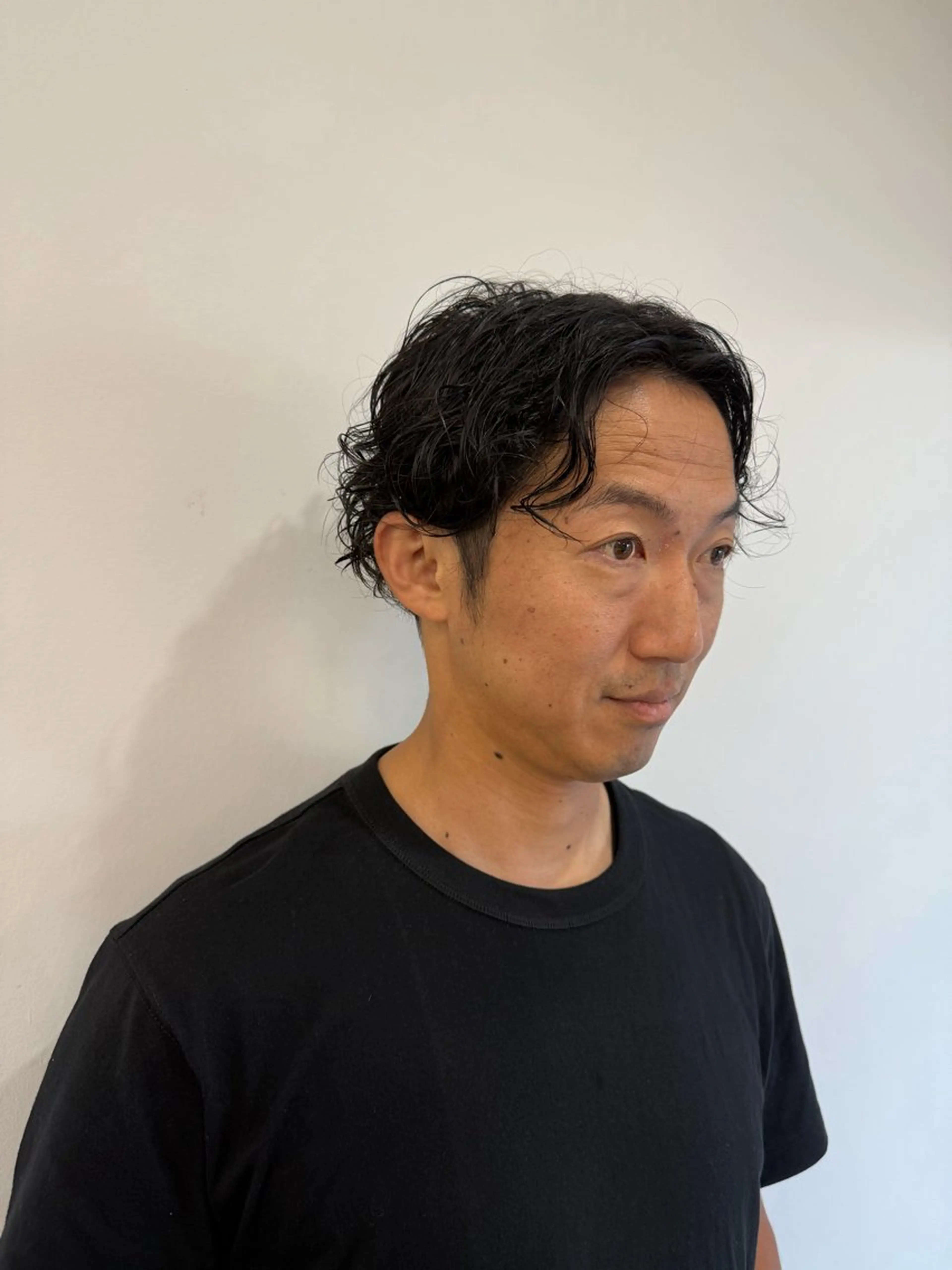 ショート くせ毛 カット 岩渕 愛のヘアスタイル