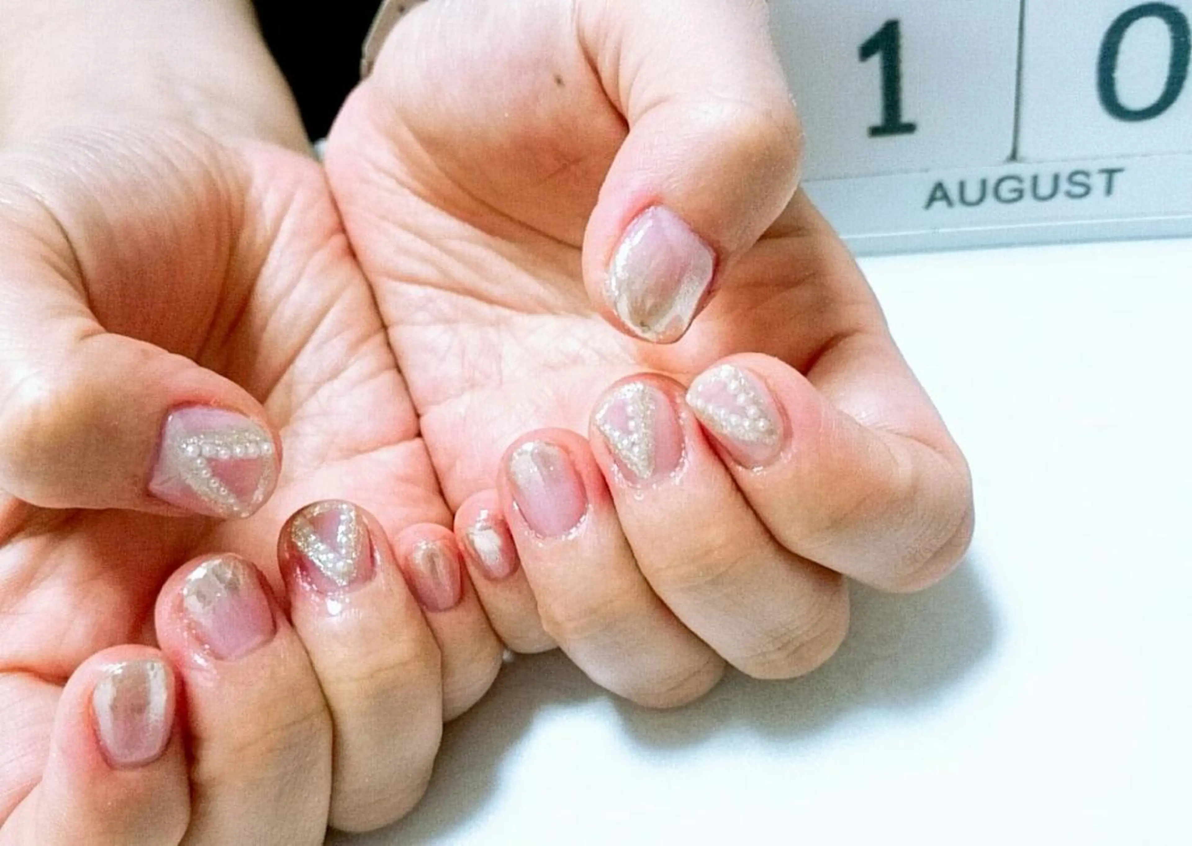 ネイル グラデーション ミラーネイル JEWEL nailのネイルデザイン