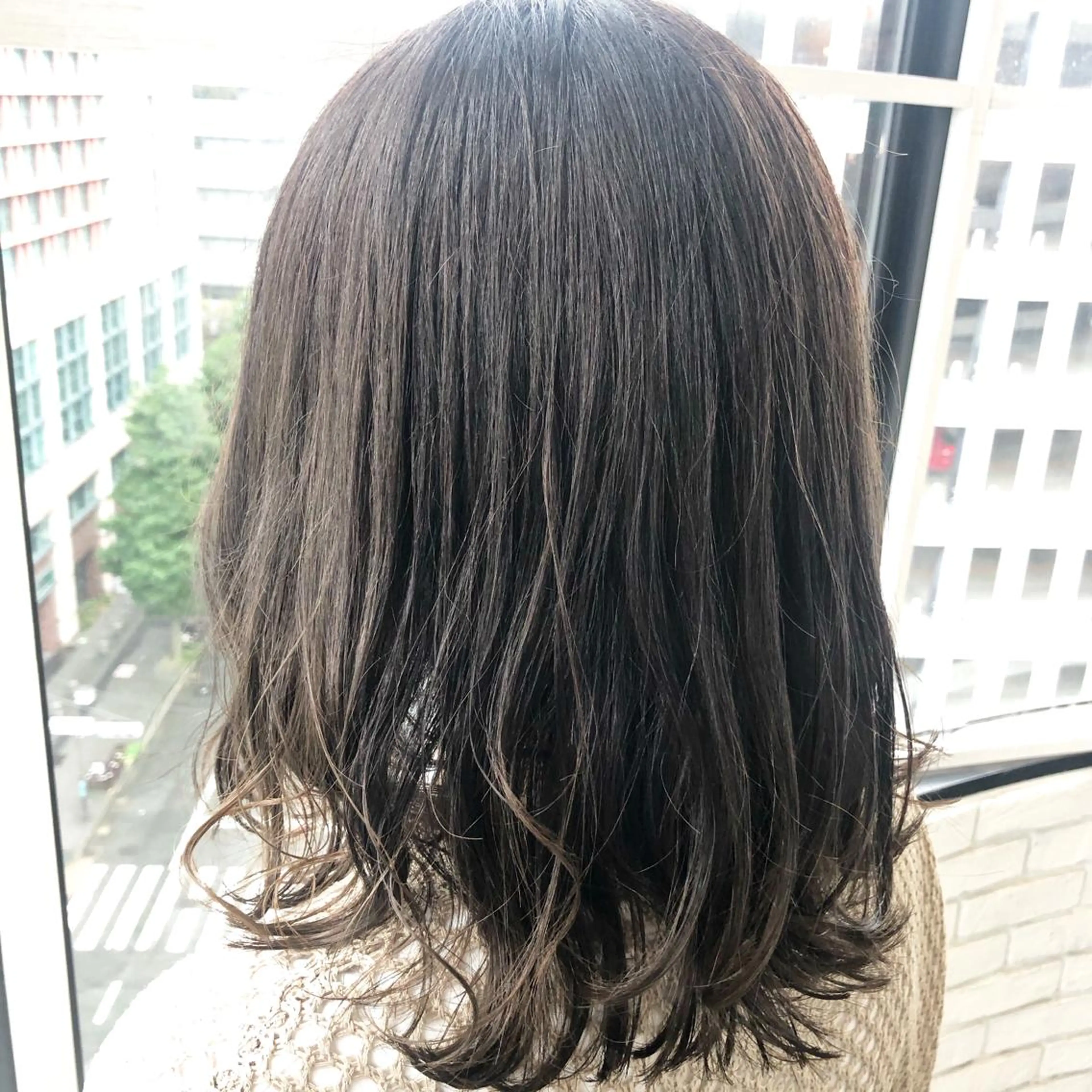 ミディアム カラー アッシュ 竹村 海人のヘアスタイル