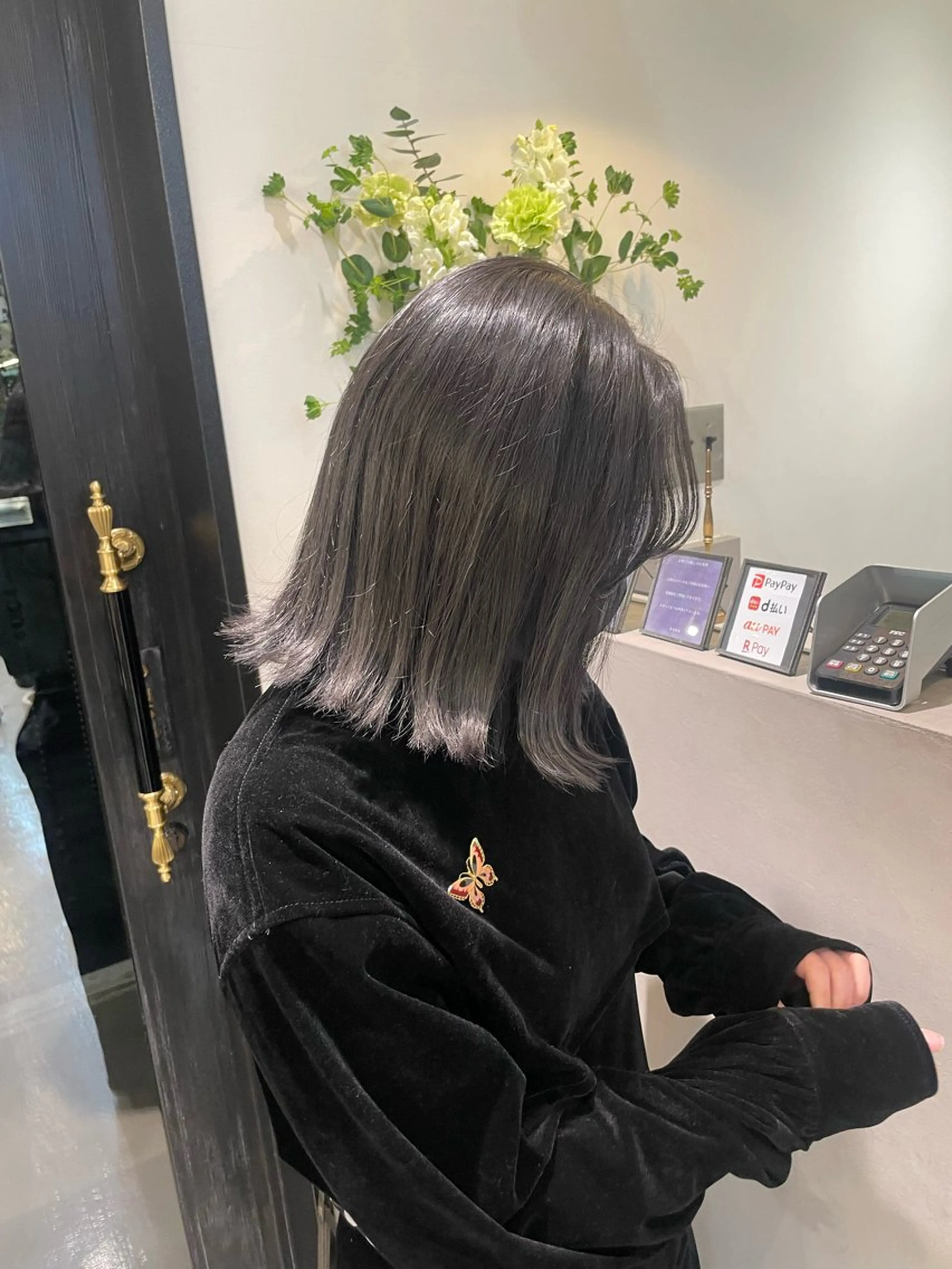 ミディアム ヘアカラー 田中 陽菜乃のヘアスタイル