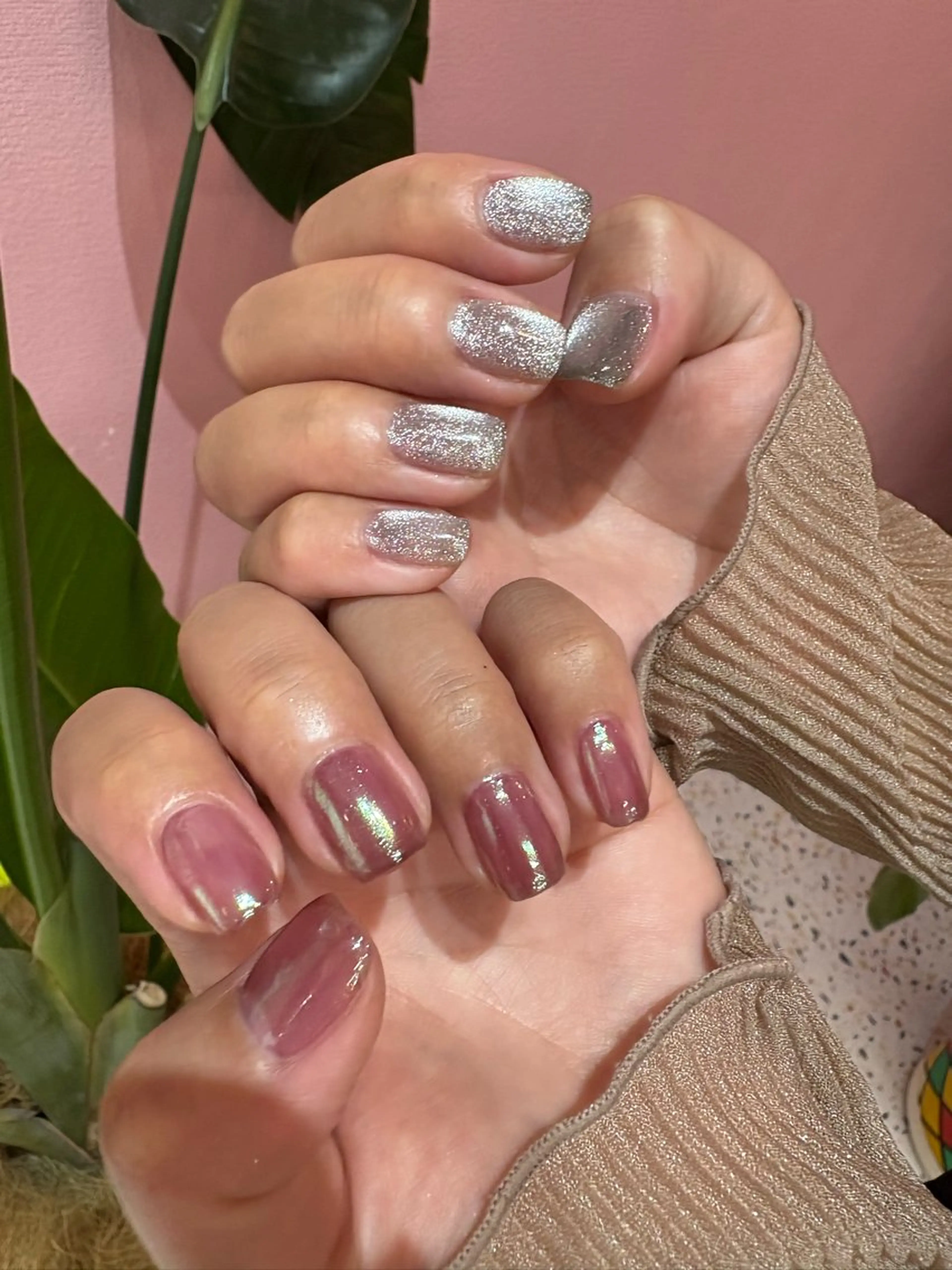 ネイル マグネットネイル ミラーネイル s aiのネイルデザイン