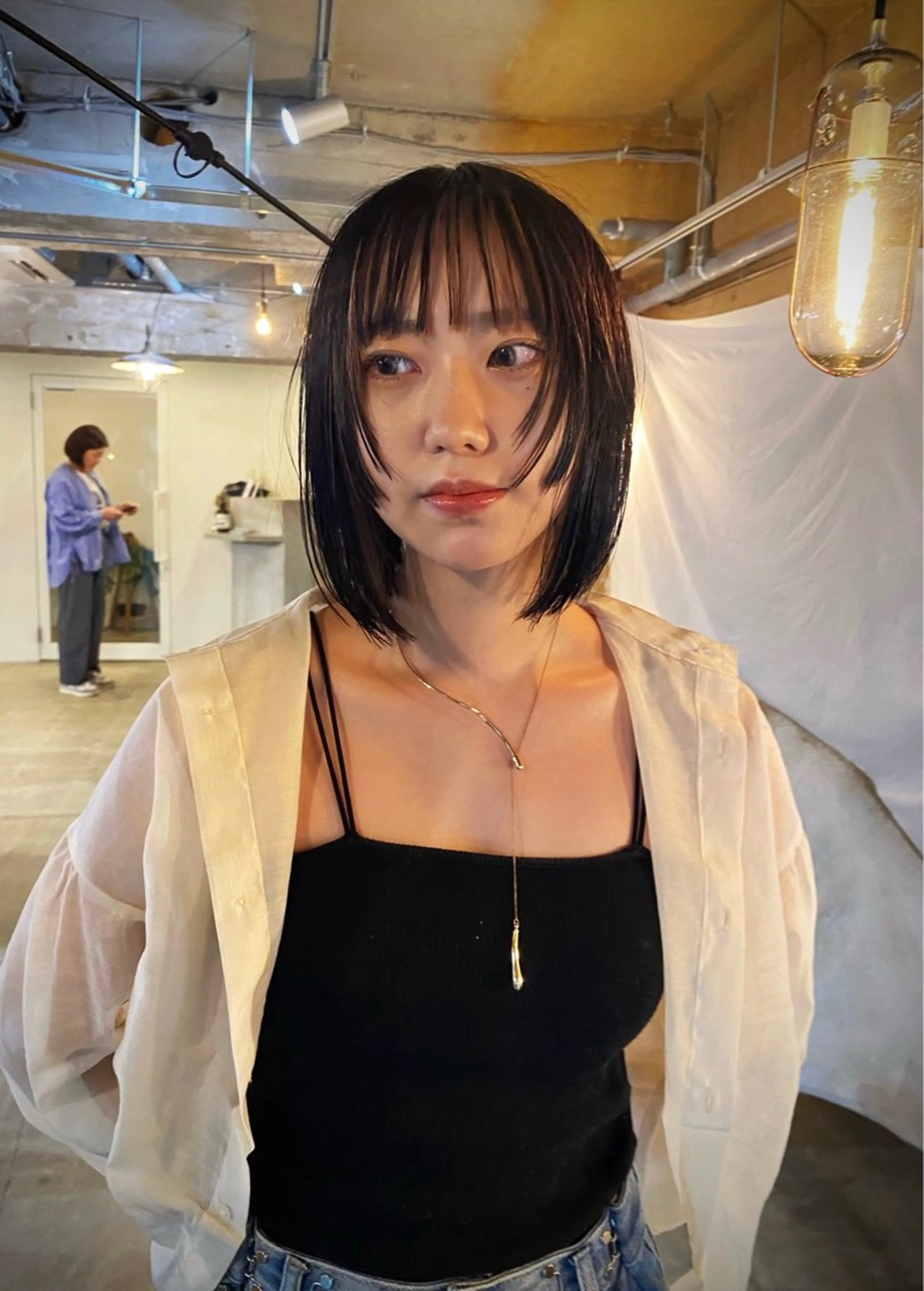 ミディアム カラー KEI gattacaのヘアスタイル