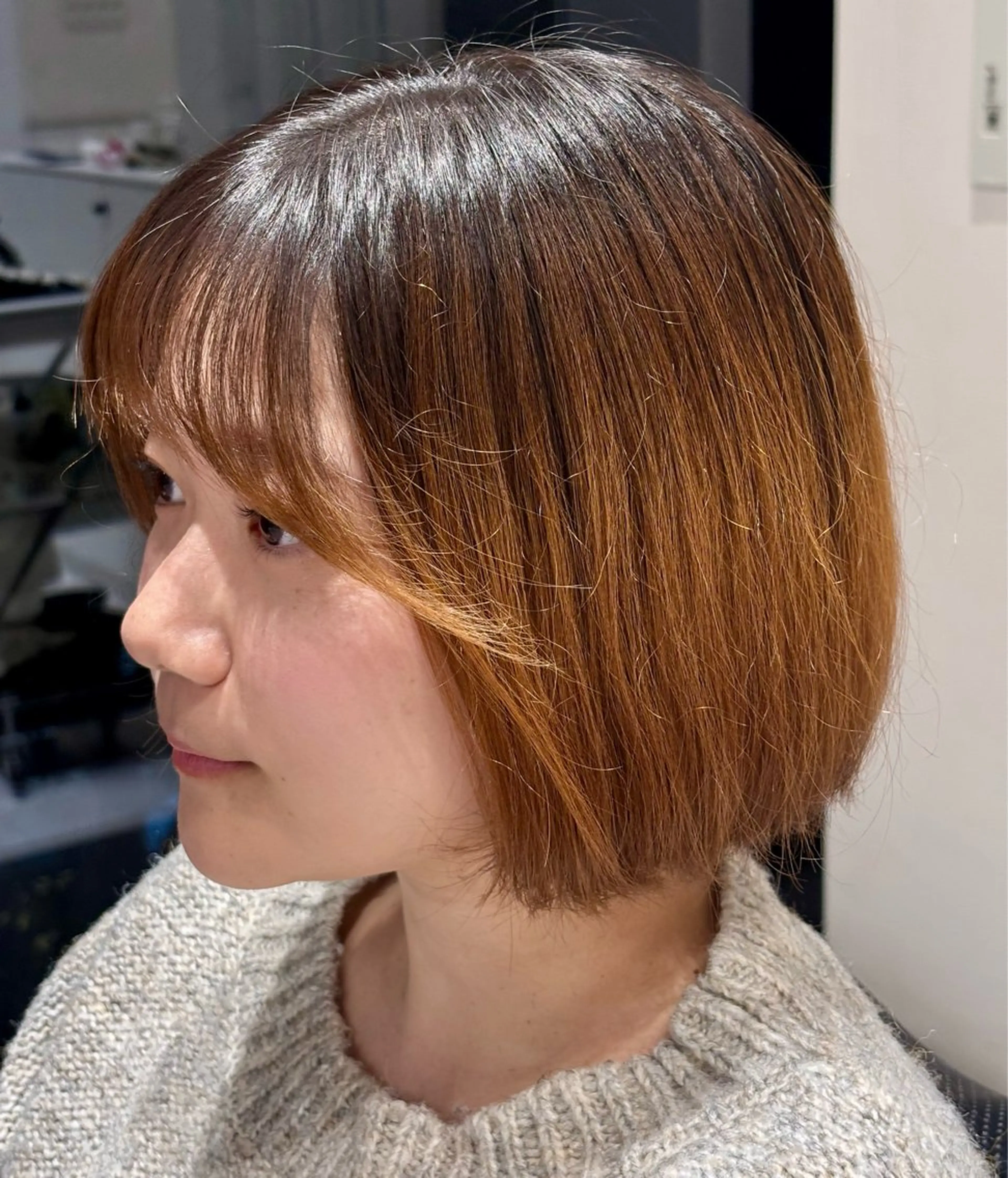 ショート ボブ 石村  カットモデル 丁寧なカットブロー✨のヘアスタイル