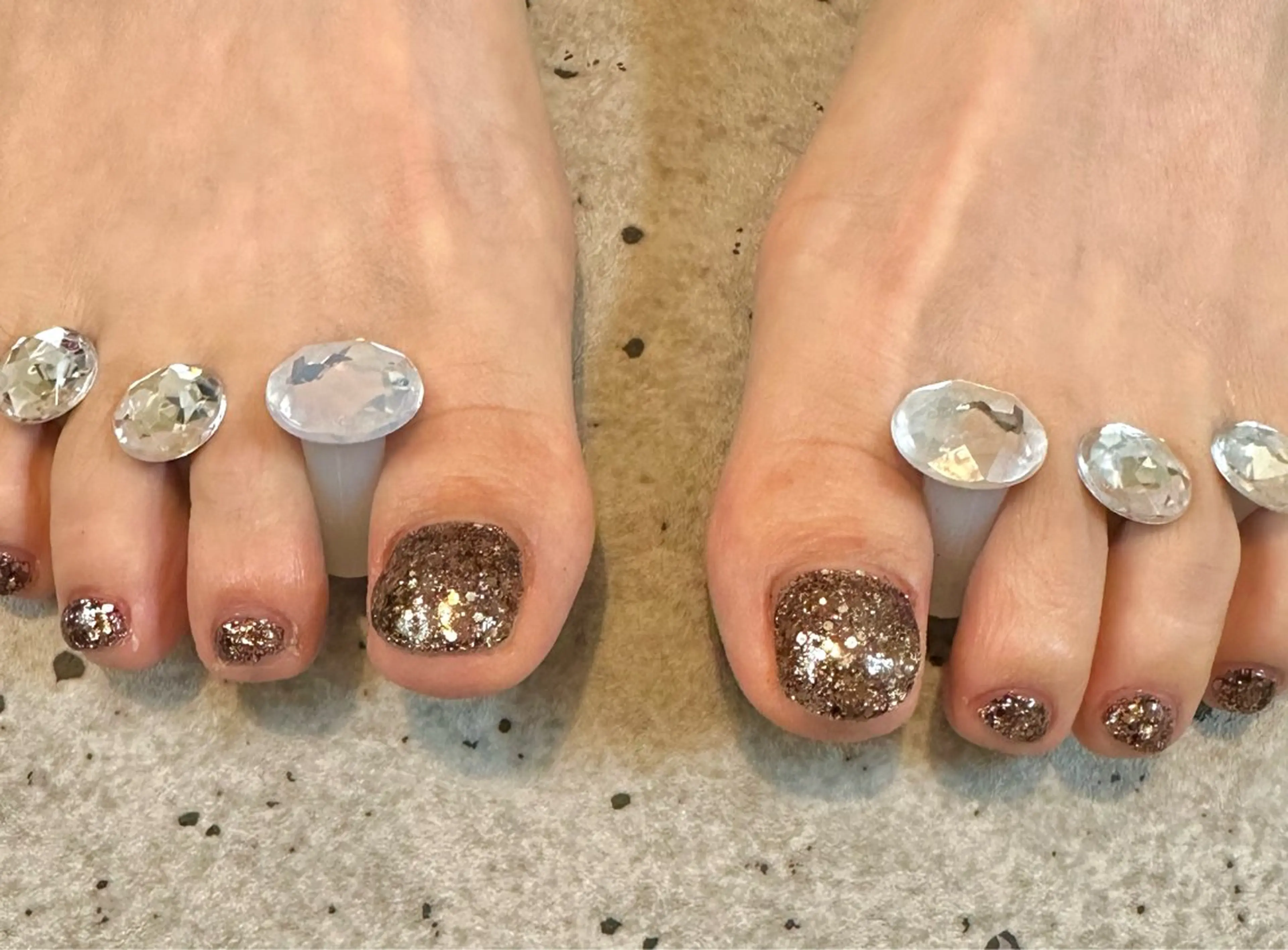 ネイル ラメ(グリッター) ハンドネイル フットネイル GéRanium Harukaのネイルデザイン