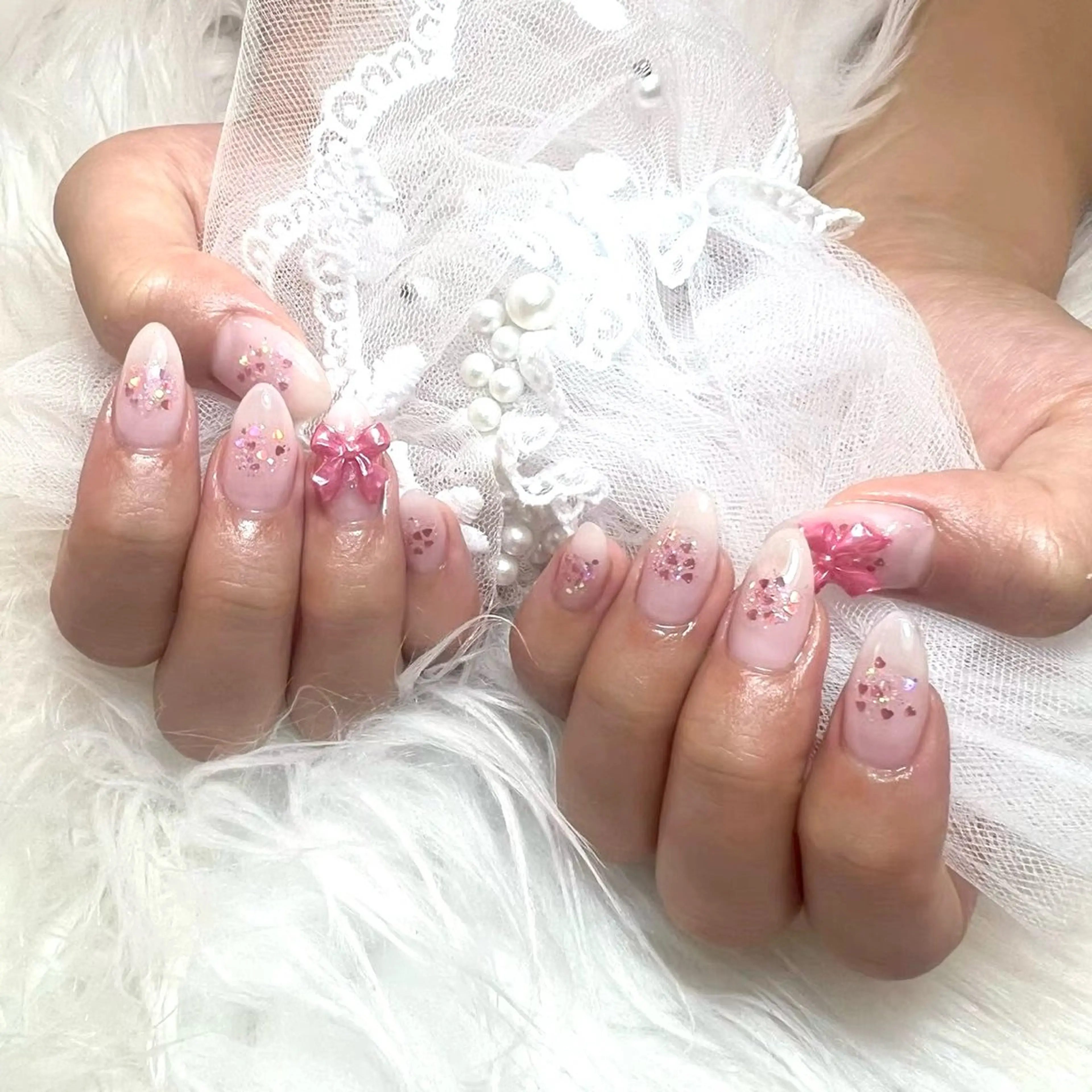 ネイル ハンドネイル LIB VALLA Yuri🍭🖤のネイルデザイン