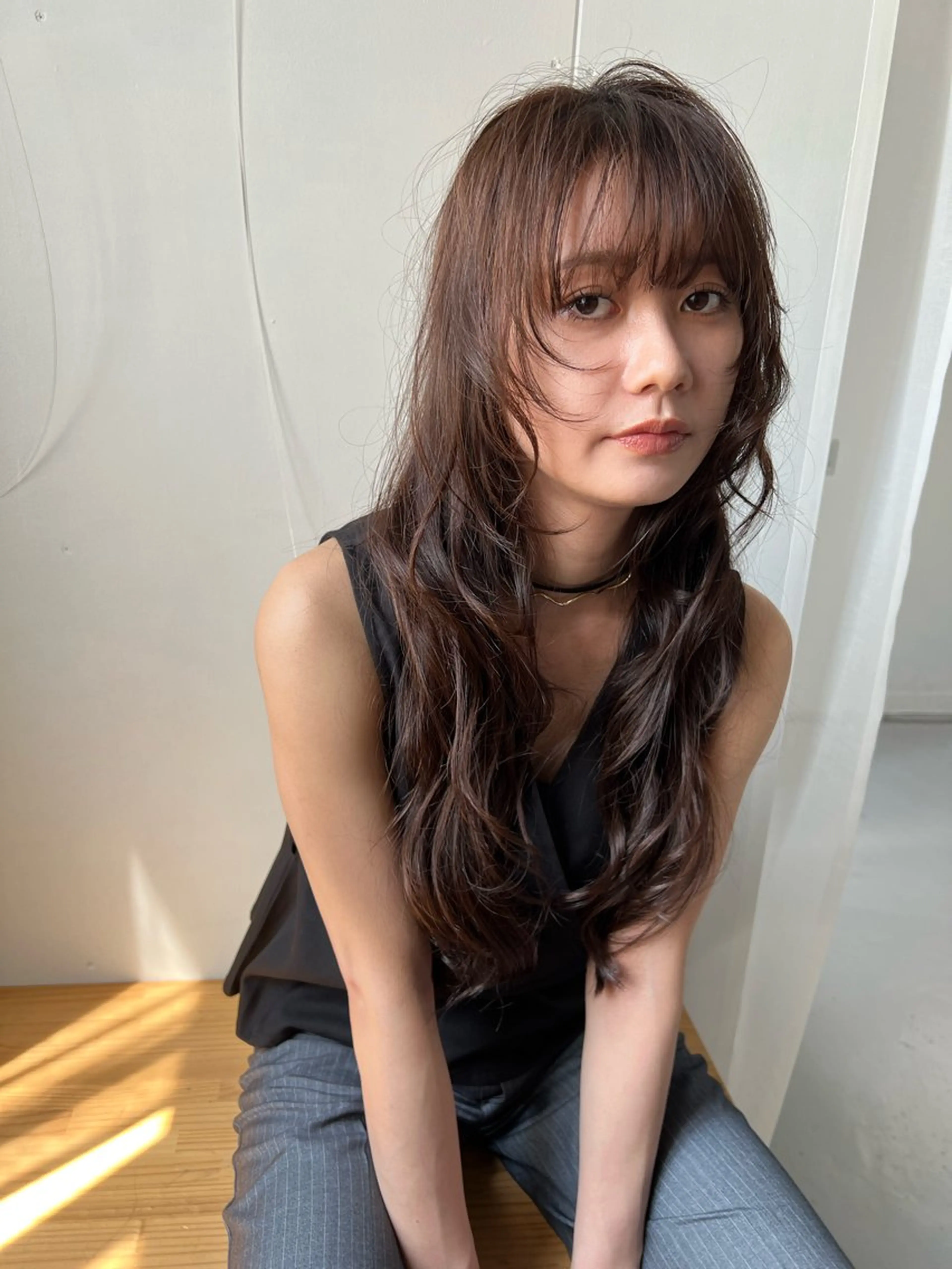 ロング レイヤー／ボブ ケアカラー／ヒナノのヘアスタイル