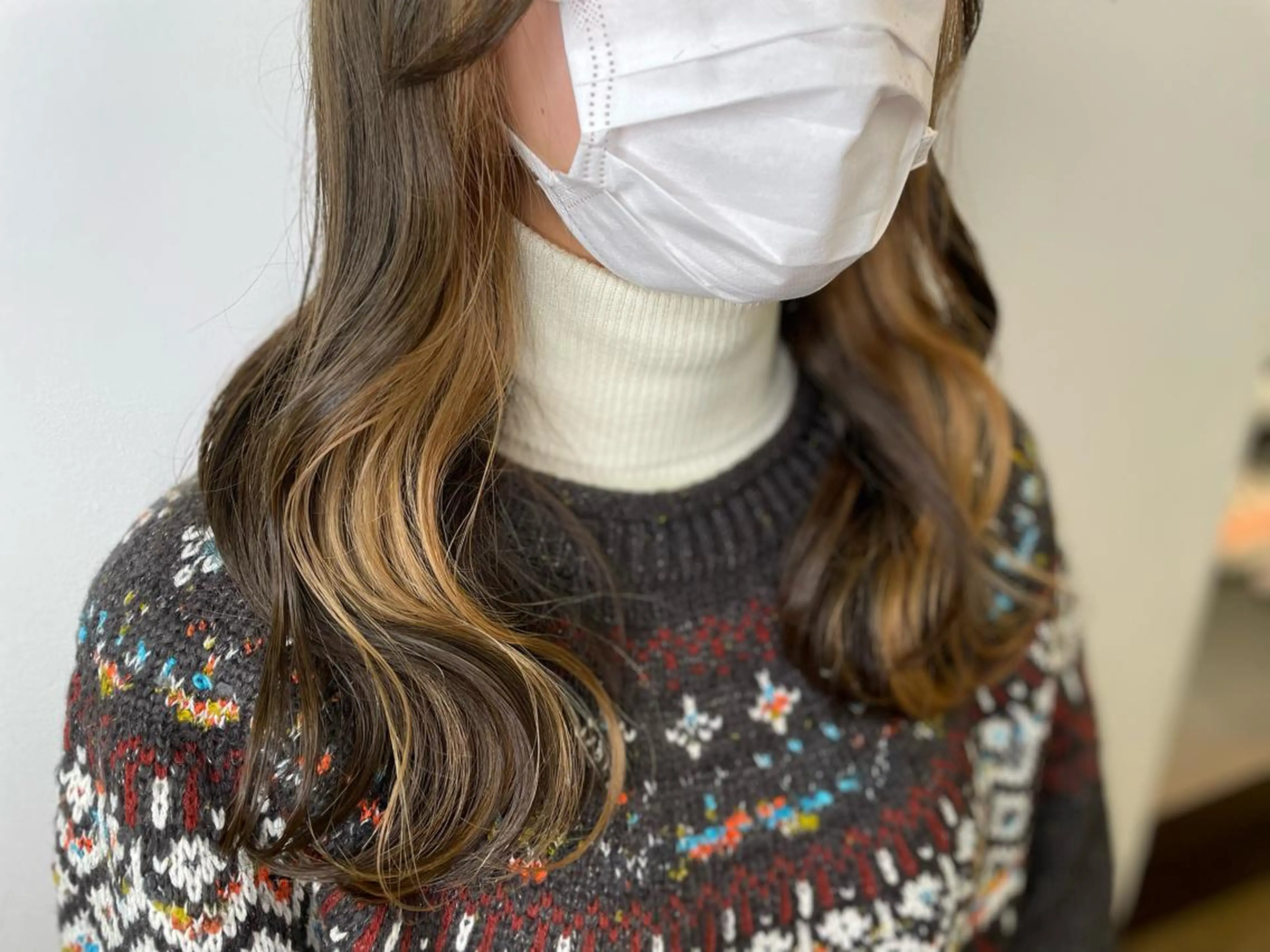 ロング カラー インナーカラー カット ヘアカラー トリートメント IORI #韓国ヘア#髪質改善のヘアスタイル
