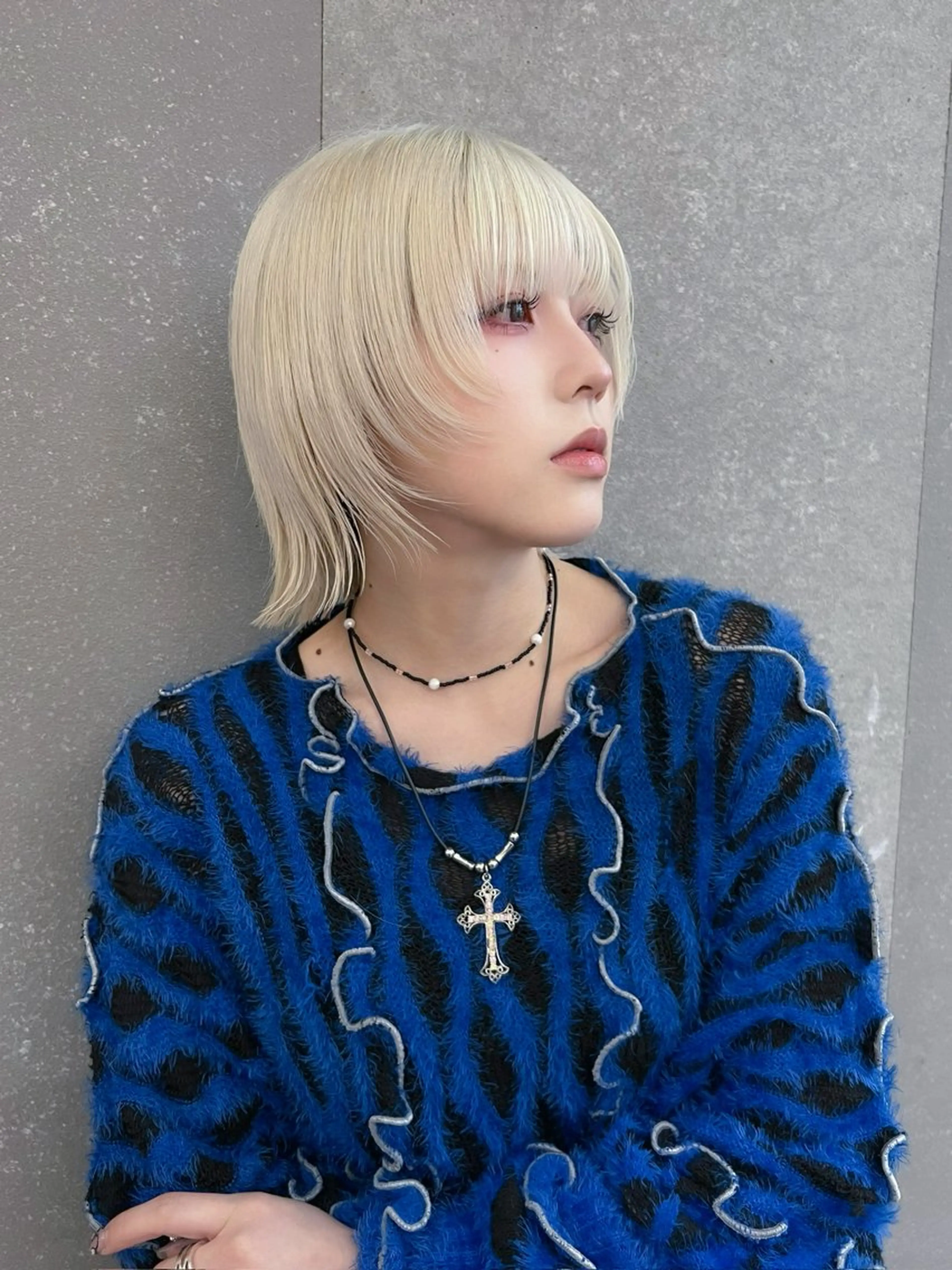 ミディアム カラー カット ヘアカラー トリートメント 髪質改善/ボブ/ ハイトーン❣️yuiのヘアスタイル