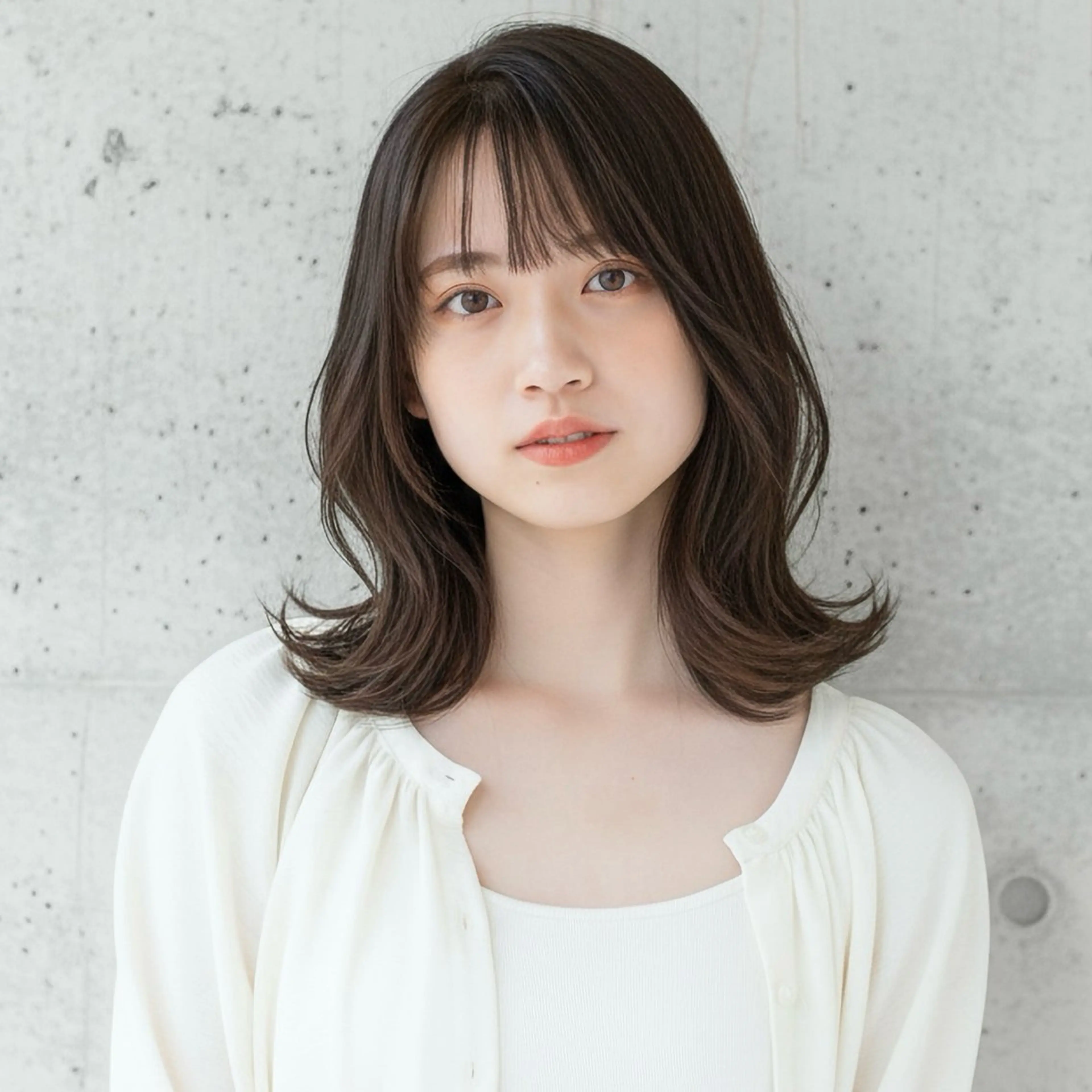 ミディアム カット ヘアカラー ショート〜ミディアム 喜多司のヘアスタイル