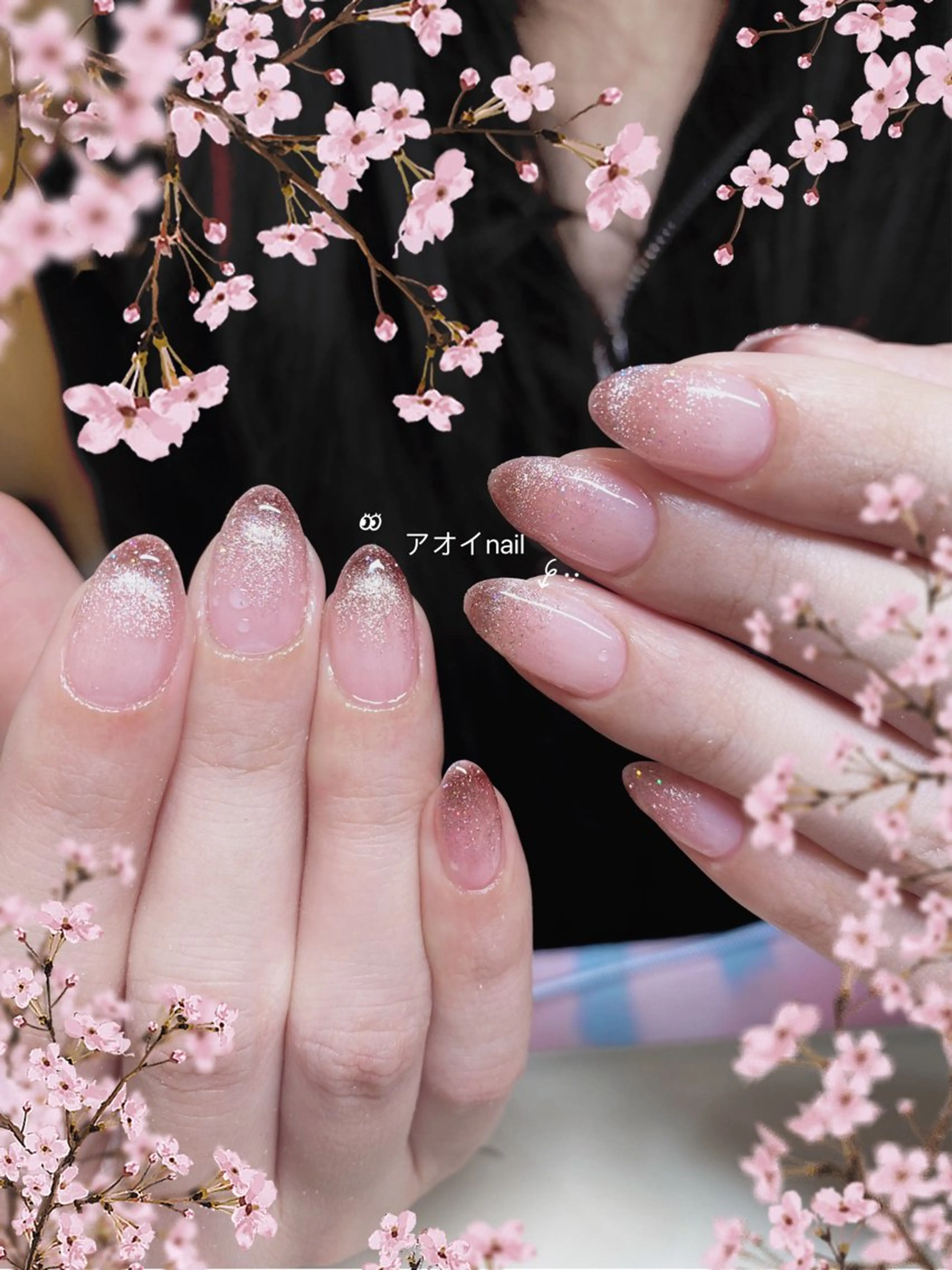 ネイル ハンドネイル ハンドケア ネイル＆アイラッシュ ∩_∩アオイのネイルデザイン