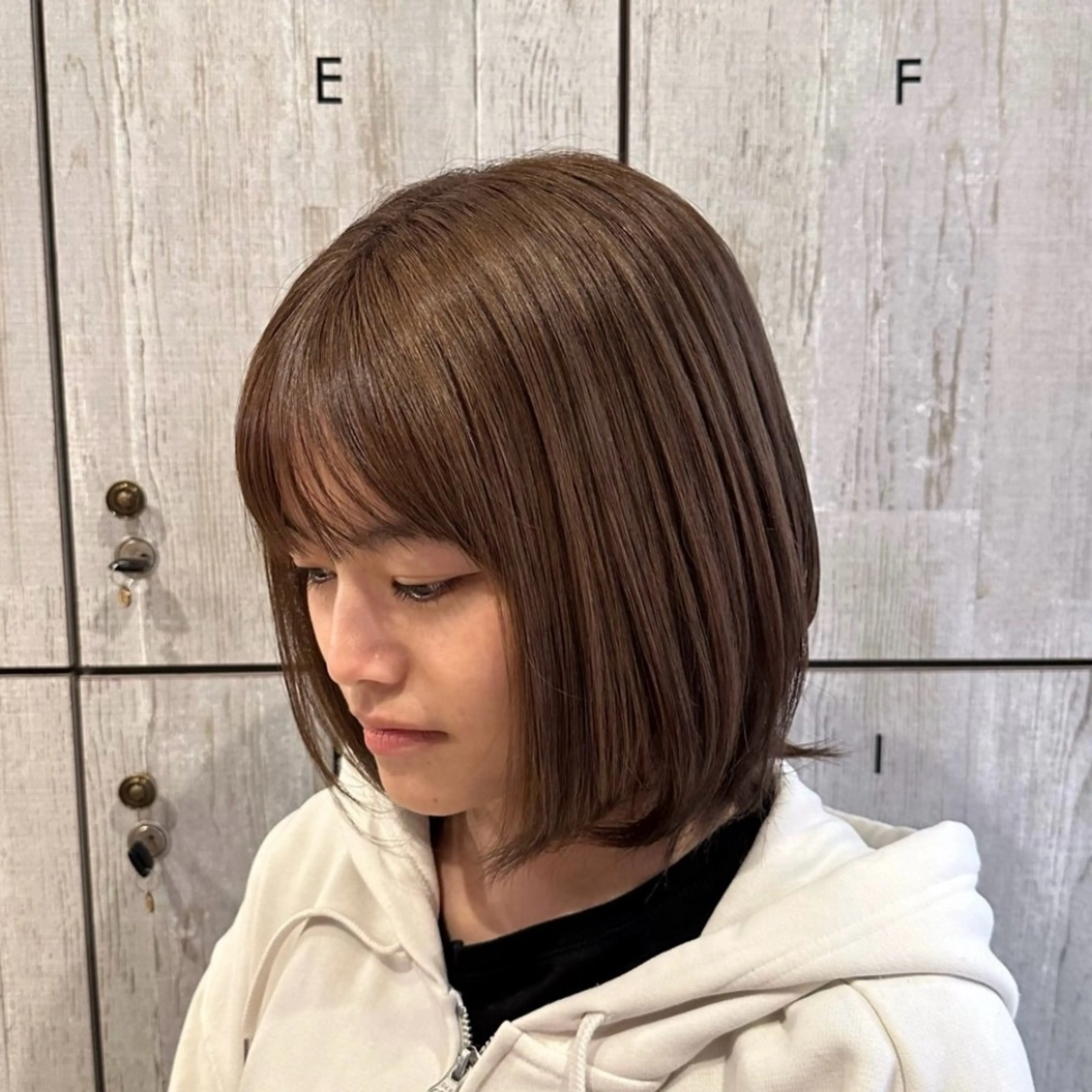 ミディアム カラー カット ヘアカラー トリートメント 柔らかいcolor ¦韓国¦🩰マユ🩰のヘアスタイル