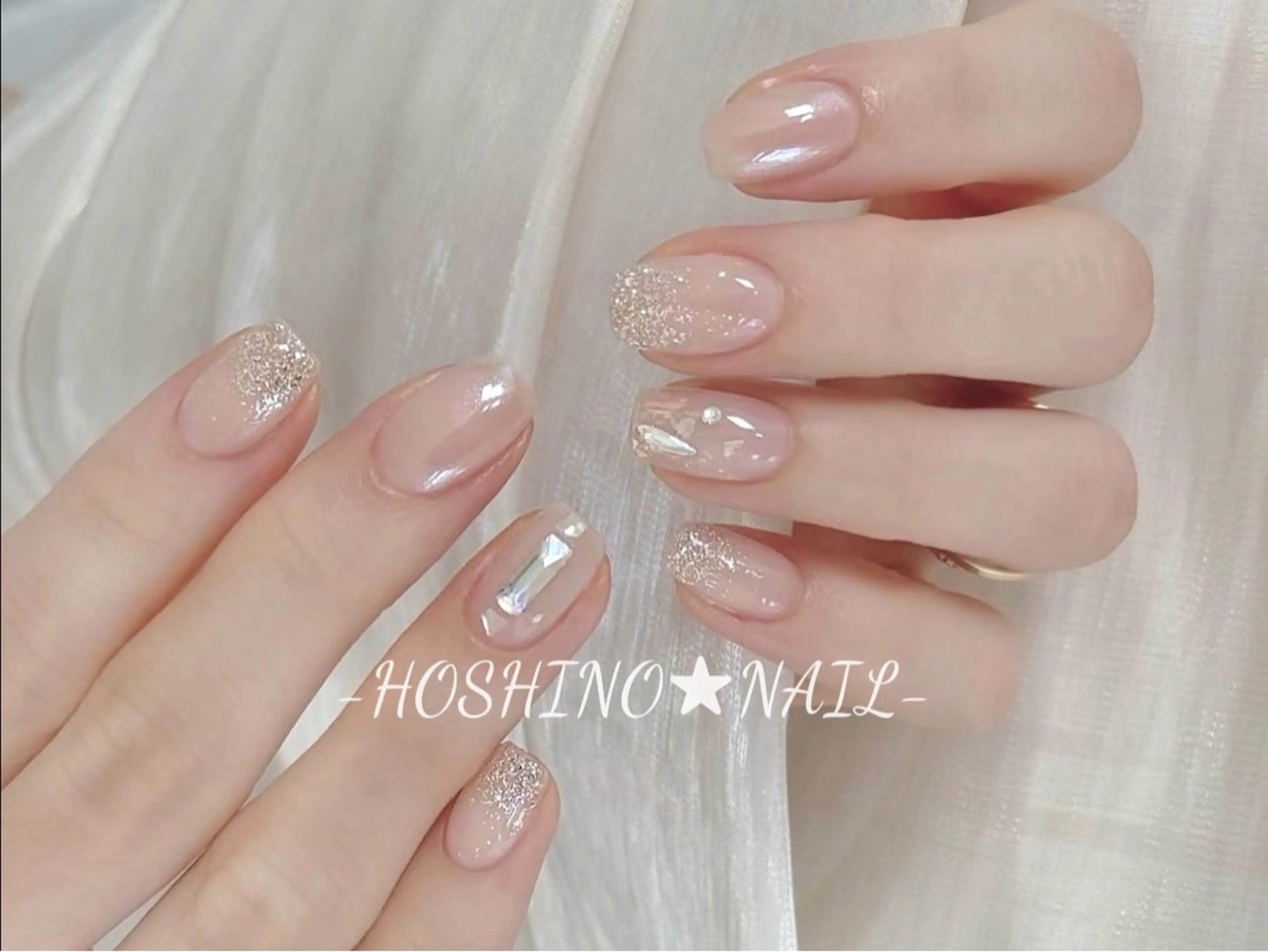 ネイル オーロラネイル チークネイル ドット フットネイル フレンチネイル ハンドネイル ★HOSHINO NAIL★新宿店のネイルデザイン