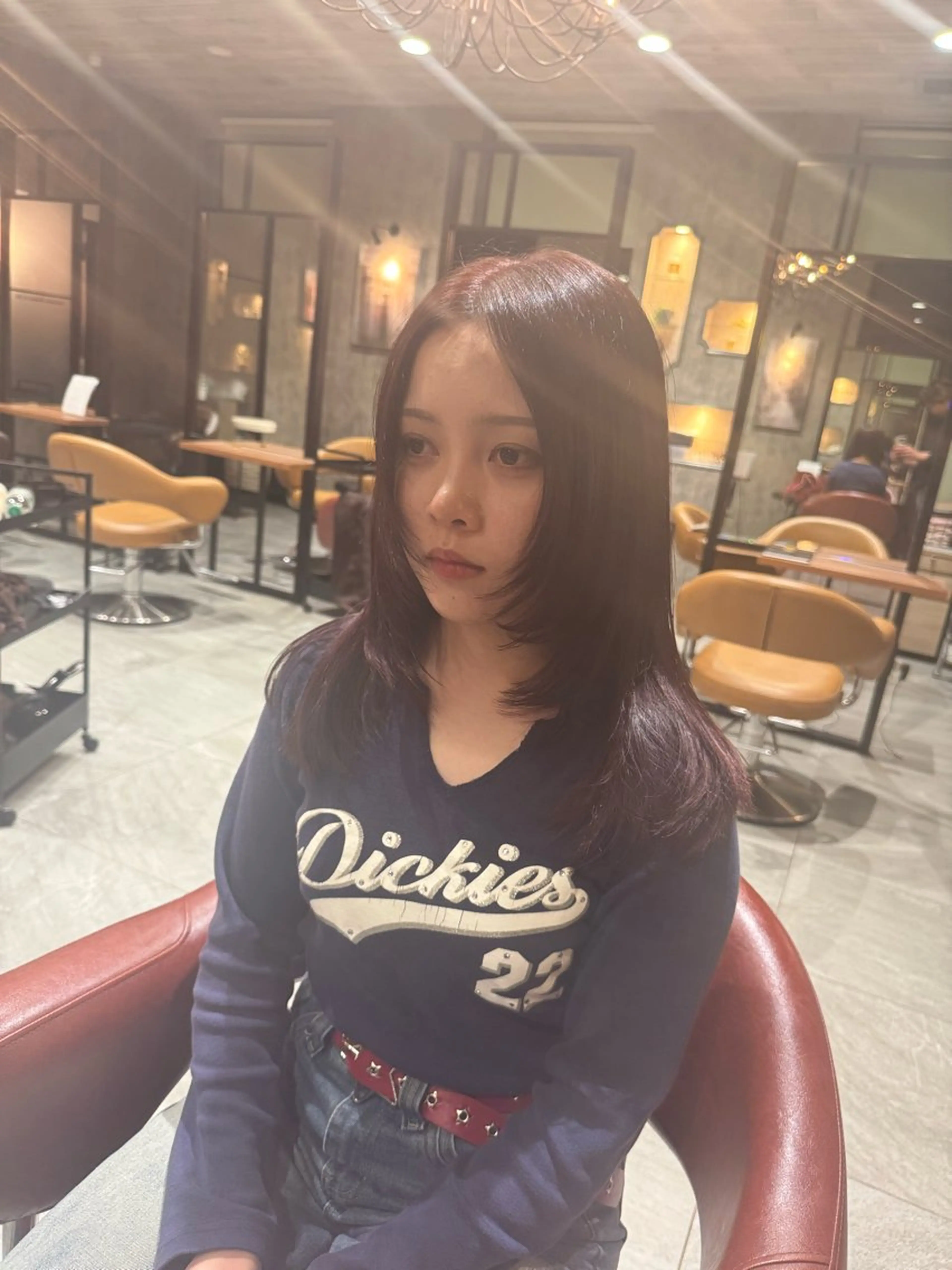 ミディアム ヘアカラー earth中野山 村松　和磨のヘアスタイル