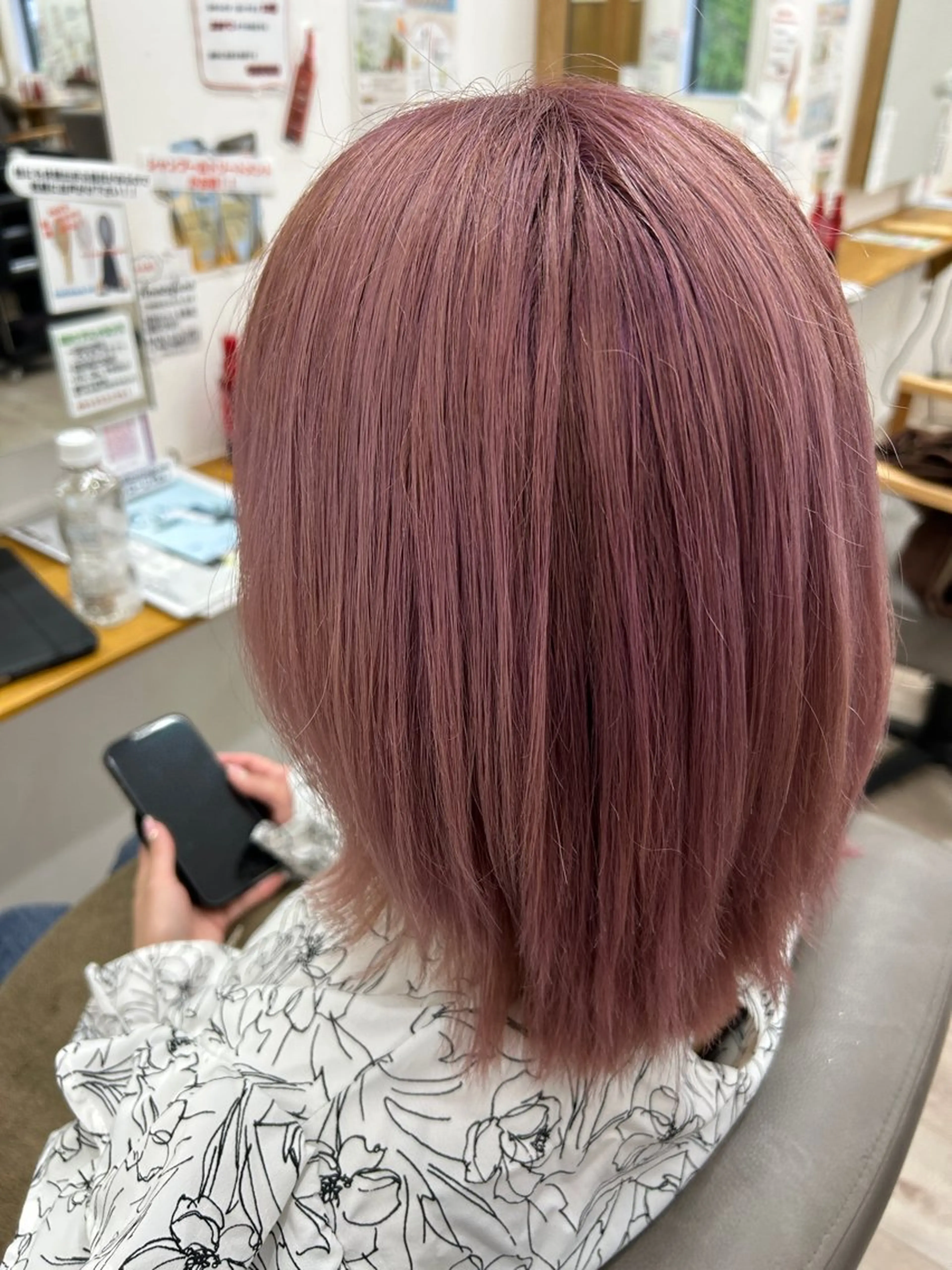 ミディアム ピンクラベンダー 酒井 直桜矢のヘアスタイル