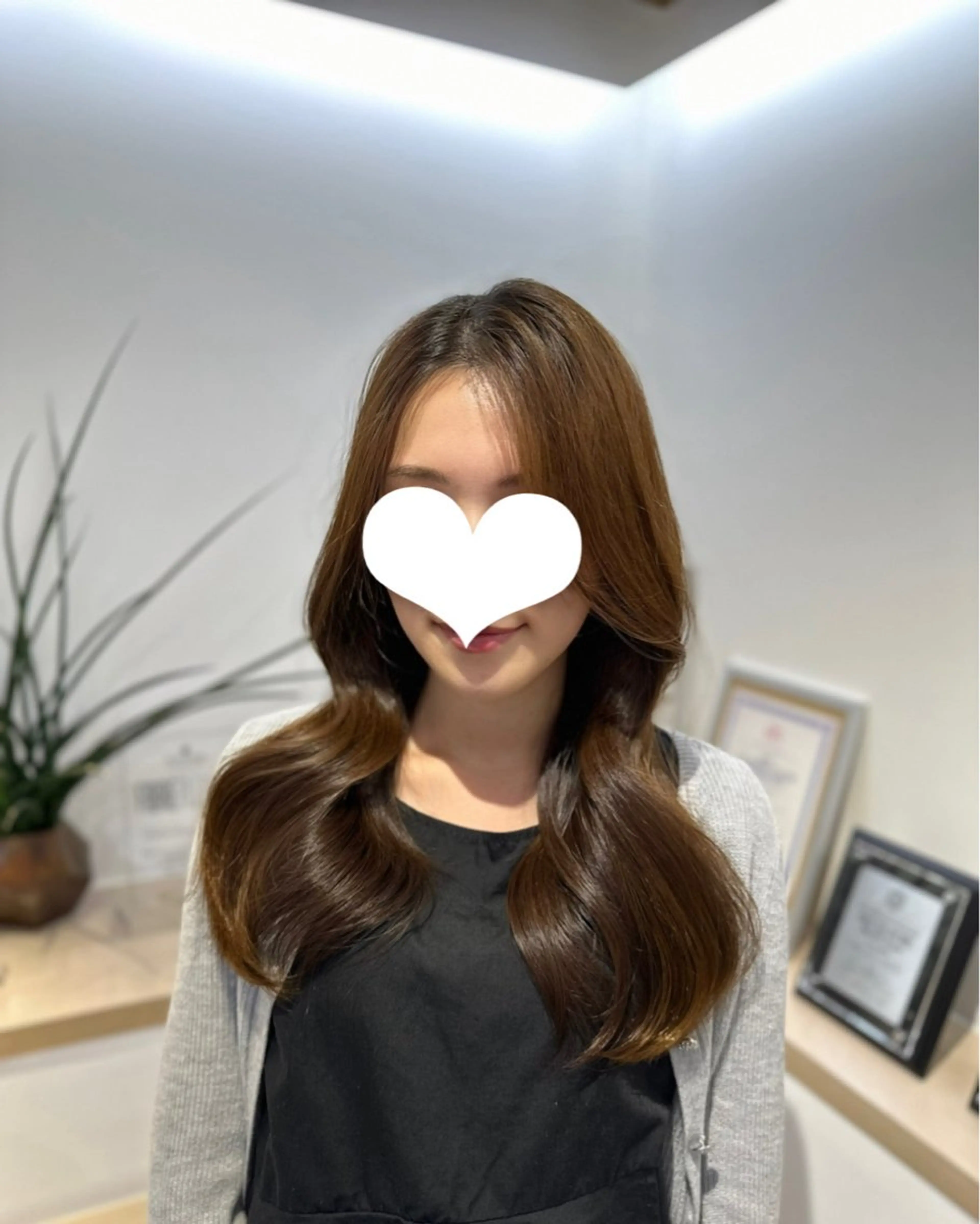 セミロング ヘアアレンジ 韓国風ヘア 韓国ヘア/レイヤー Yan✂︎のヘアスタイル