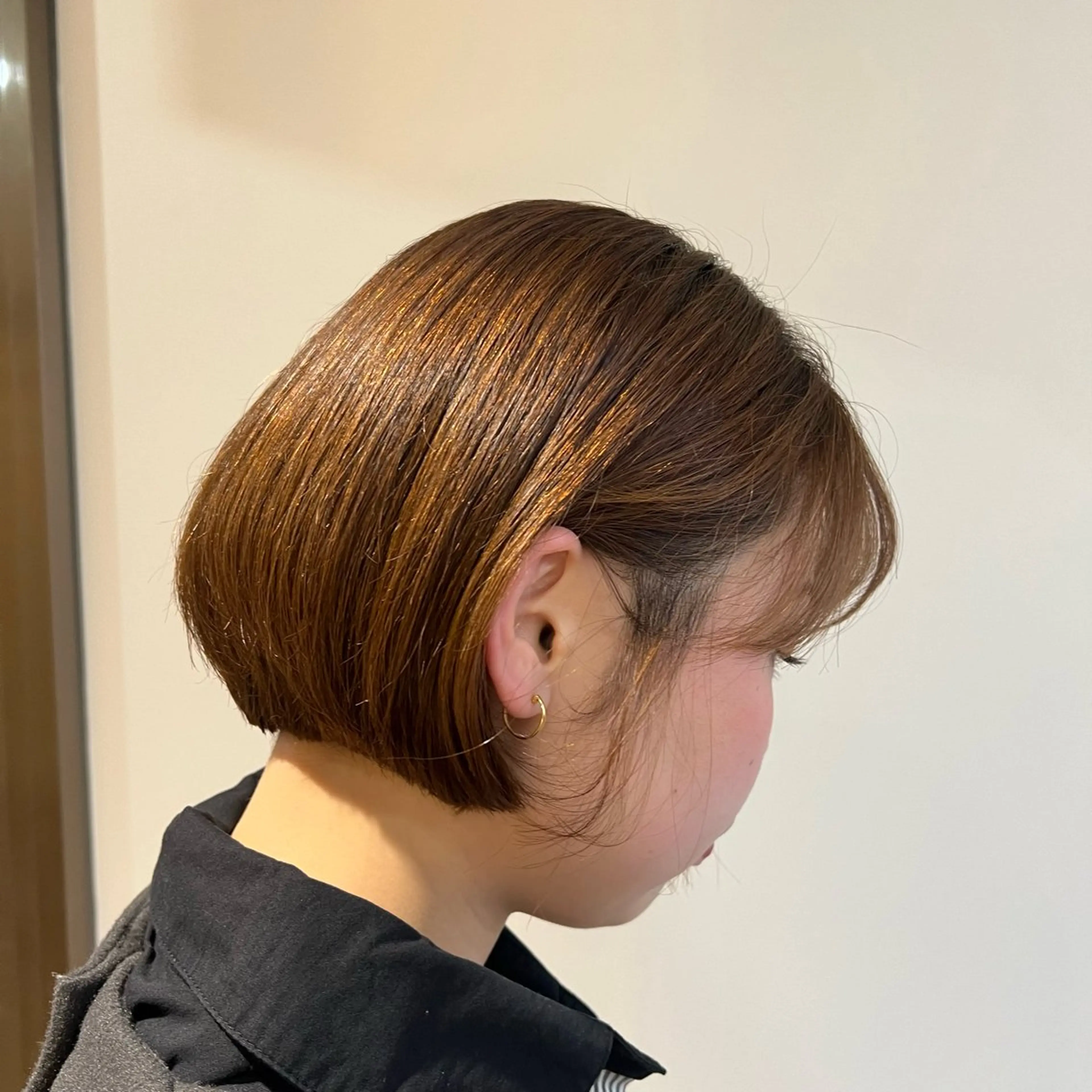 ショート カット 朝が楽になる艶髪縮毛 ✨中稲明梨のヘアスタイル