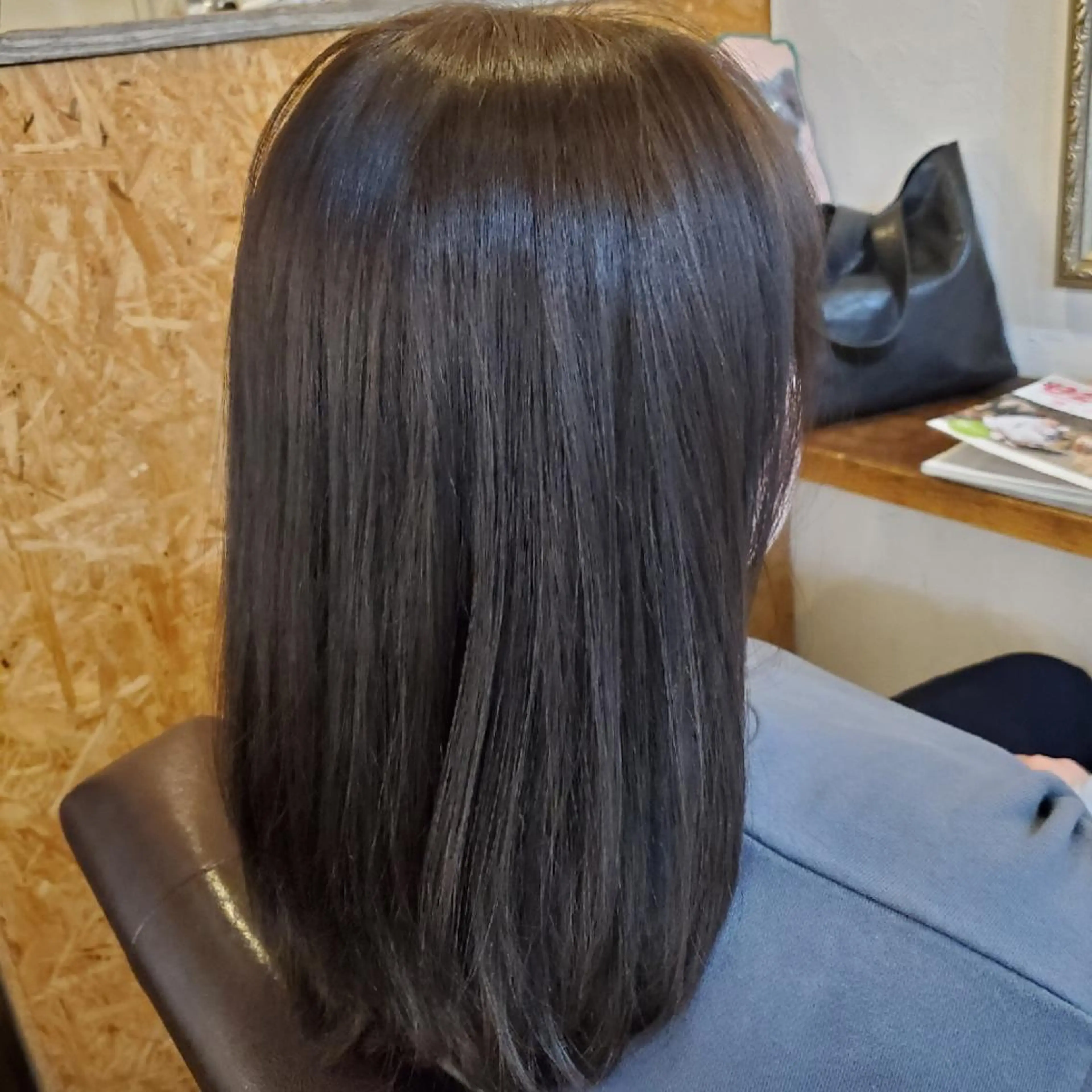 セミロング カラー パーマ カット ヘアカラー 縮毛矯正 トリートメント フリーランス所属・韓国ヘア レイヤー くびれヘアMATSUのヘアスタイル