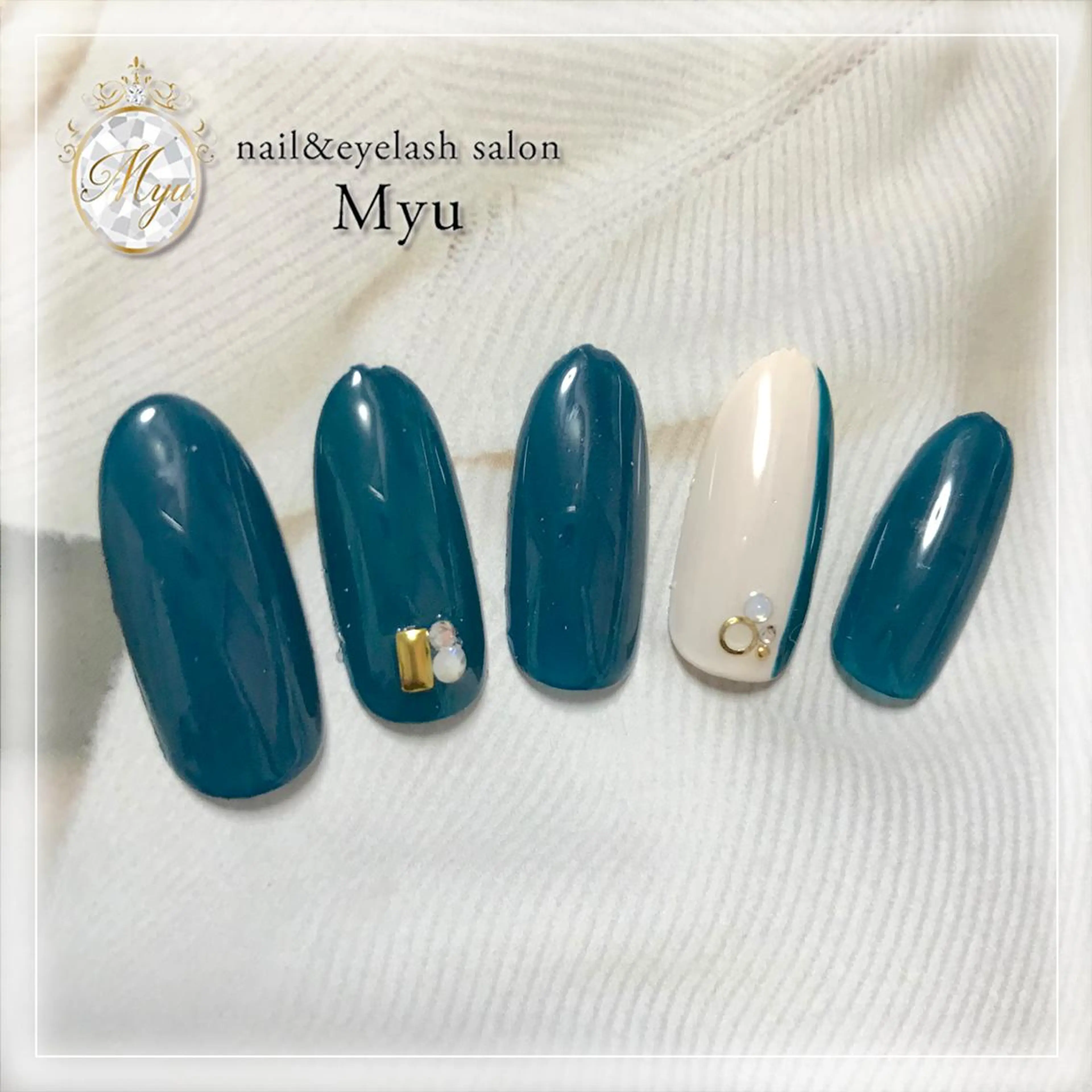 ネイル アートネイル ジェルネイル myu天神店 かえでのネイルデザイン
