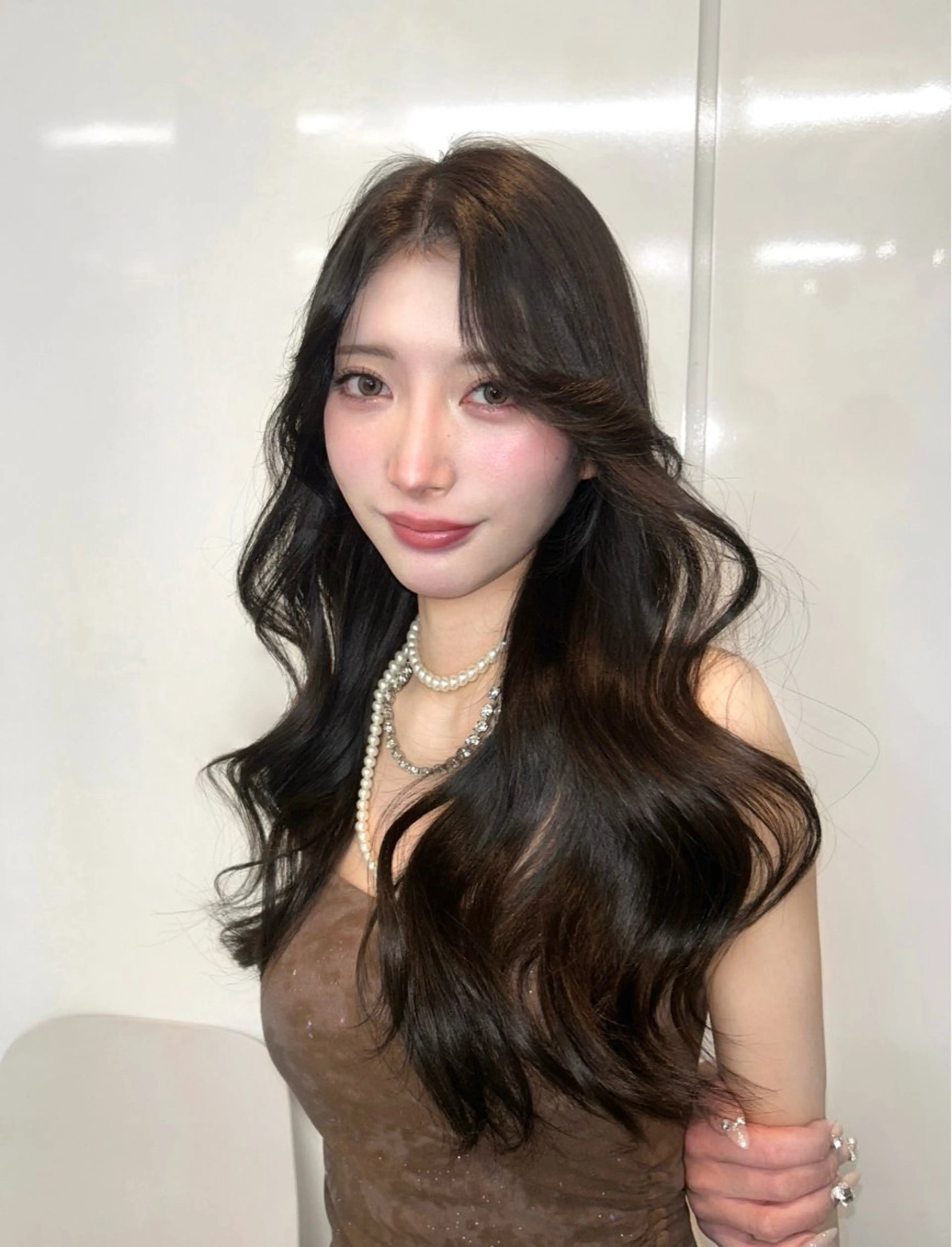 カラー グレージュ 💖原宿/韓国ヘア 顔周りカット/Rioのヘアスタイル