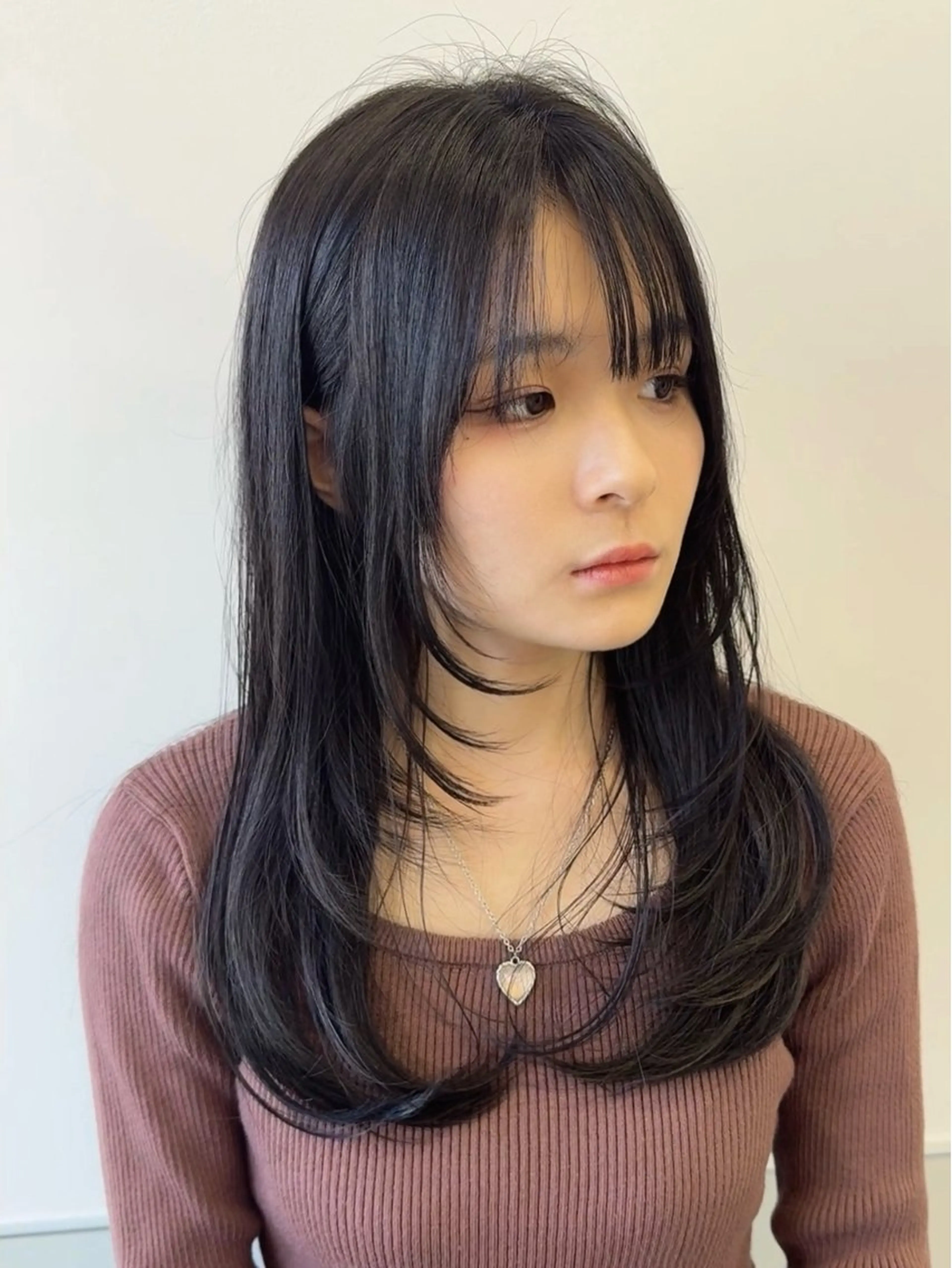 ロング カラー 韓国風ヘア レイヤーカット トリートメント ワンホンヘア カット ヘアカラー トリートメント GO TODAY シェアサロン 町田店所属・韓国ヘア🇰🇷 スズキのヘアスタイル