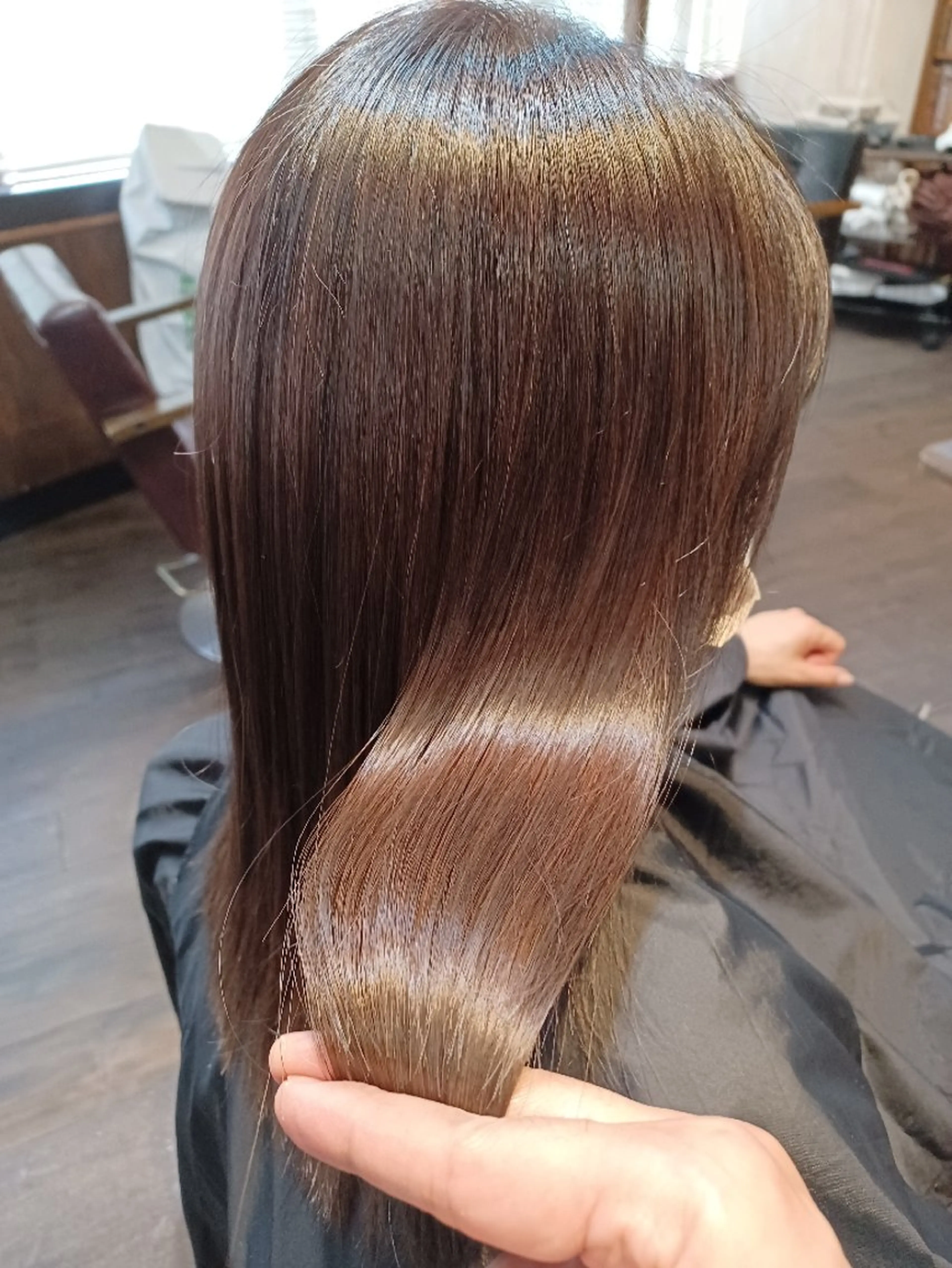 セミロング 髪質改善 トリートメント H/M Hair Home 　池袋2号店所属・✂️✂️徳　田✂️ ✂️のヘアスタイル