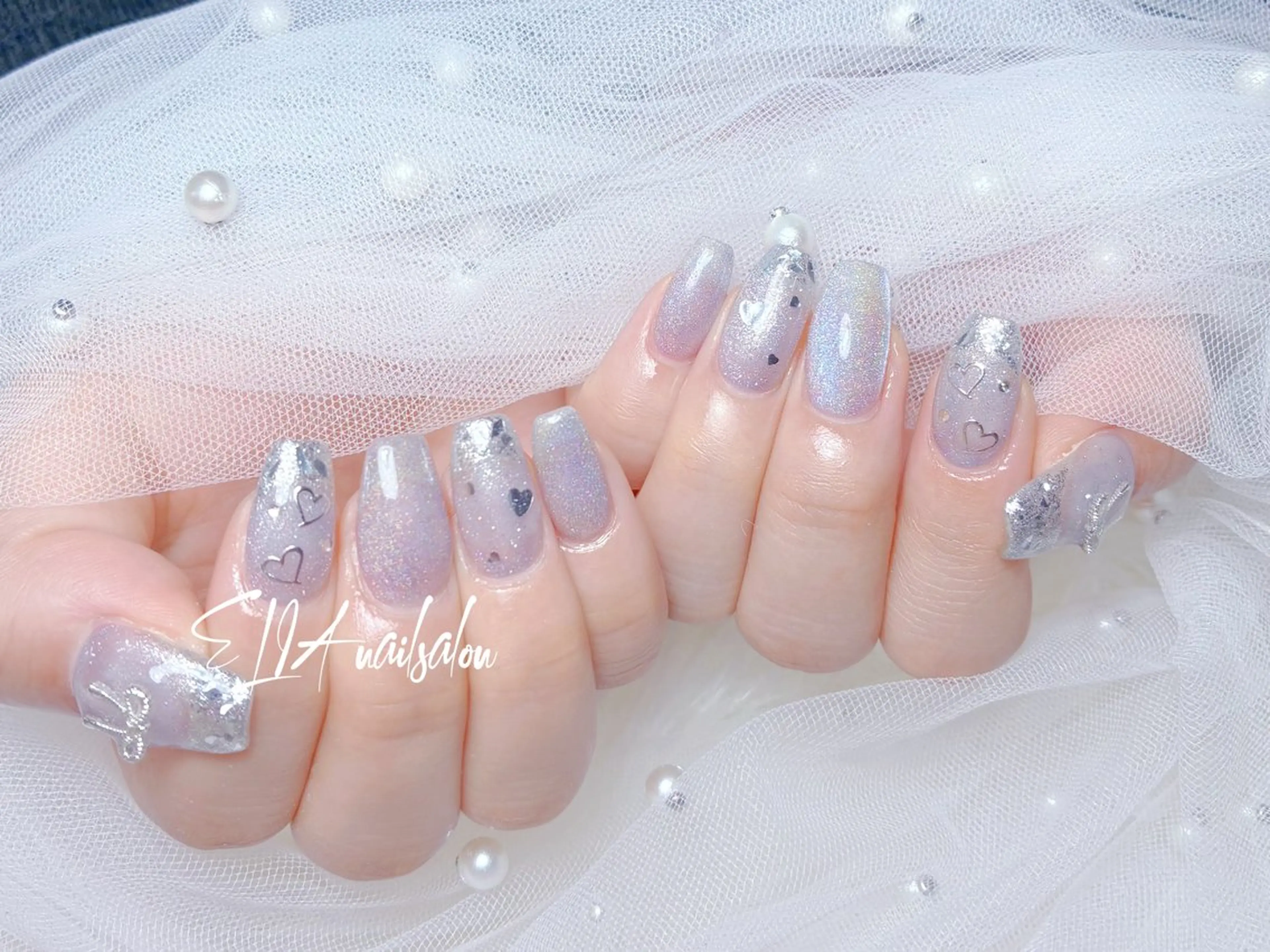 ミディアム ハンドネイル ハンドケア ELIA【エリア】 nailsalonのネイルデザイン