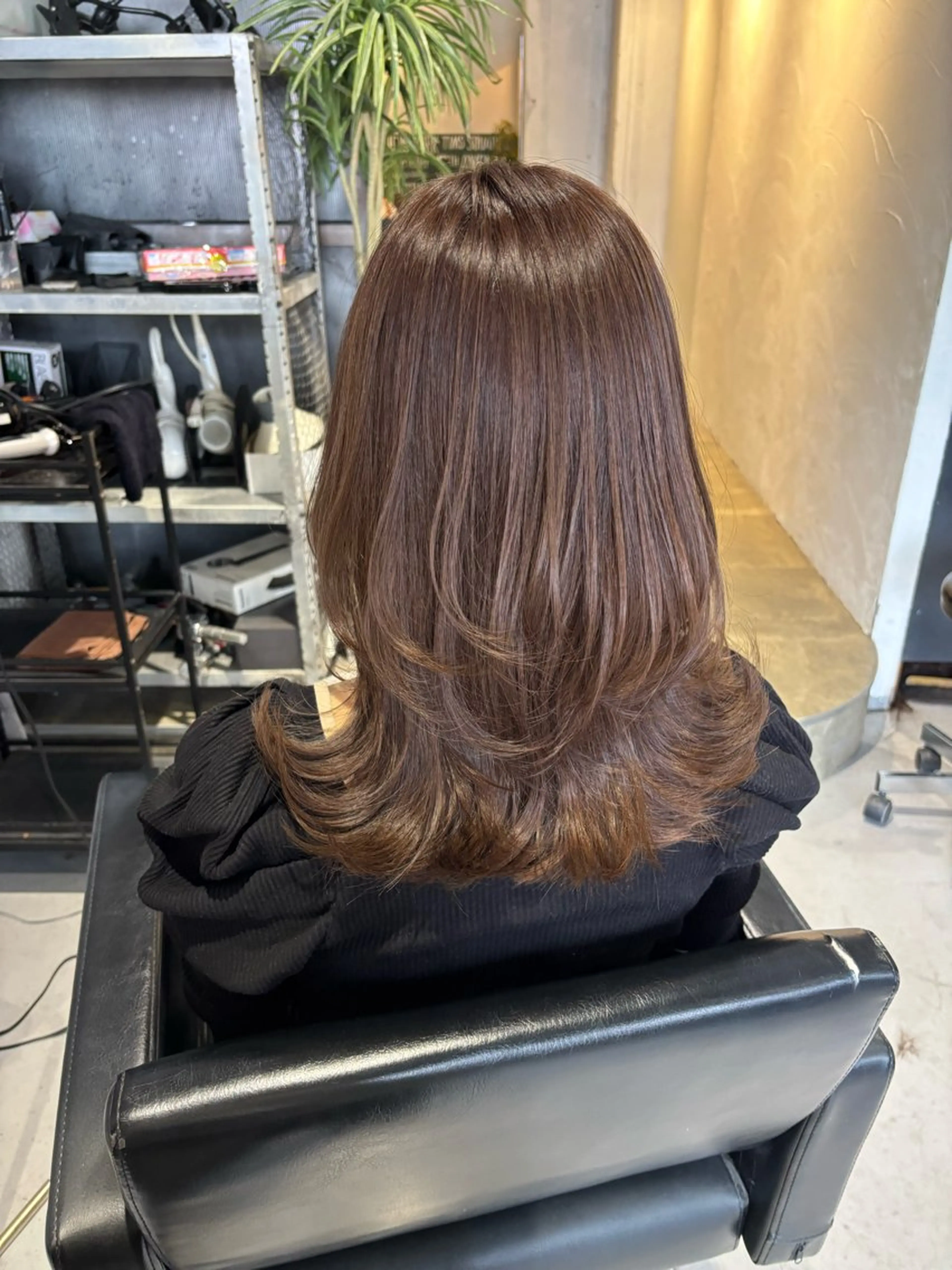 セミロング レイヤーカット カット ヘアカラー inc新小岩北口店 🫧Nichikaのヘアスタイル