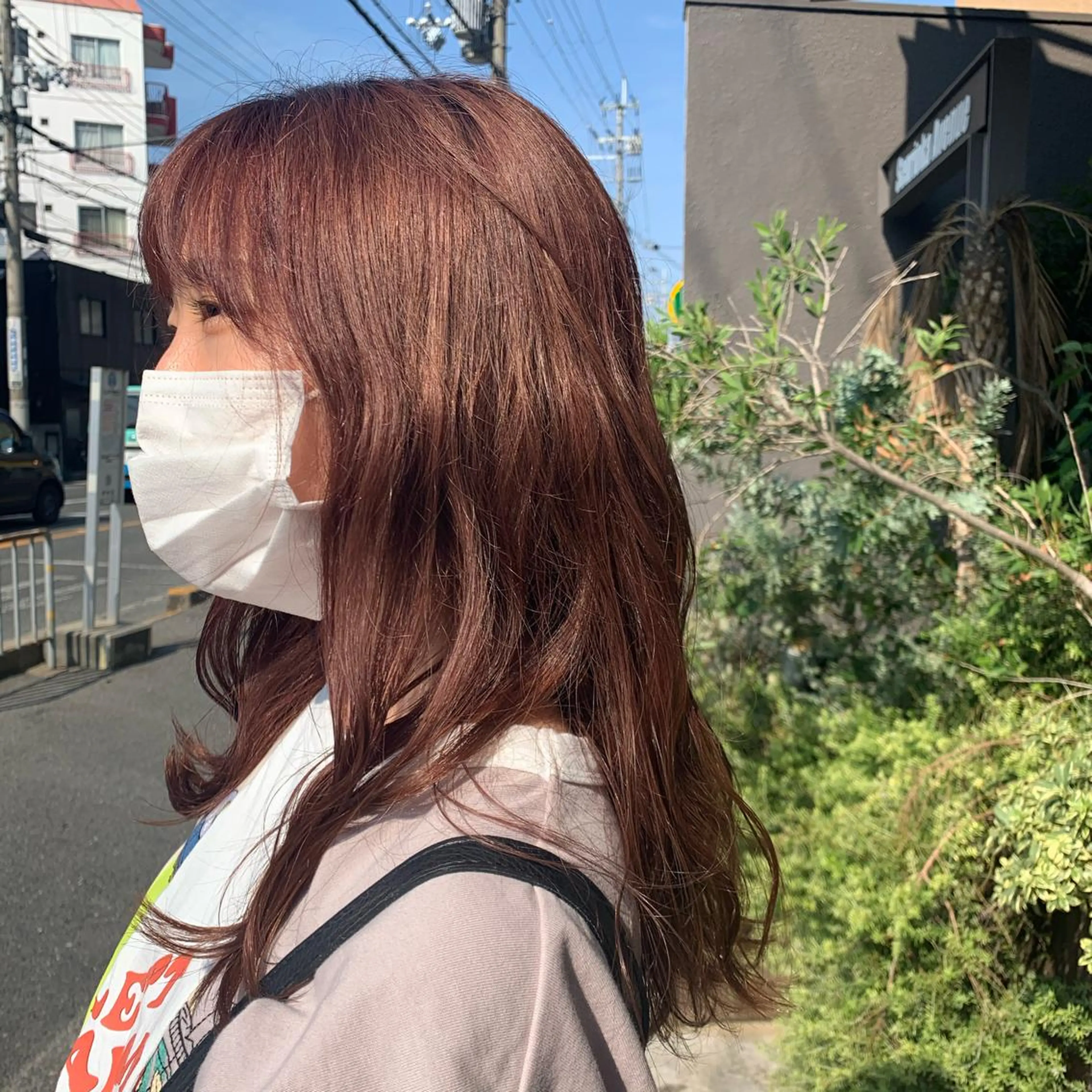セミロング カット ヘアカラー トリートメント 井本 早紀のヘアスタイル