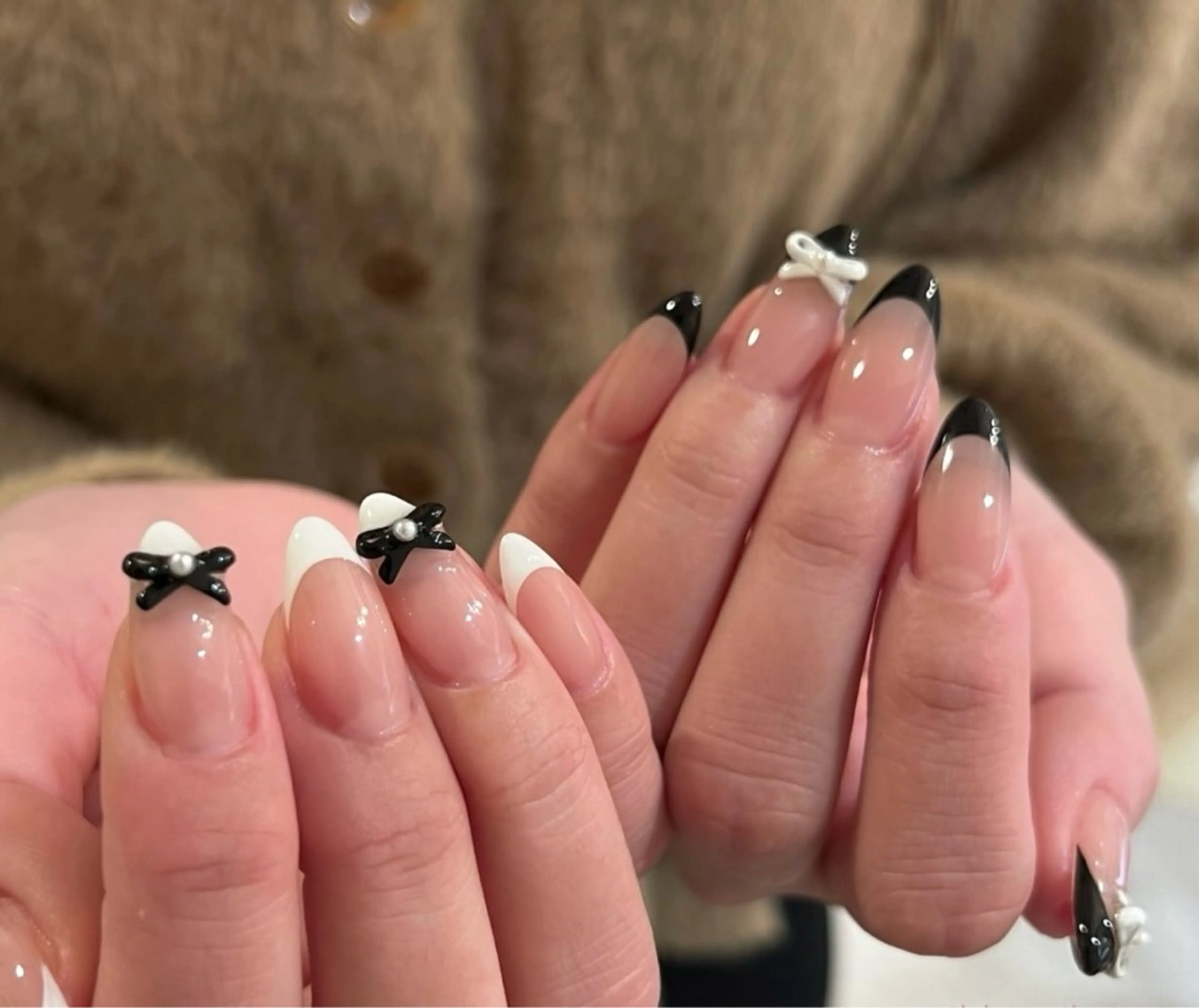 ネイル 韓国ネイル 持ち込み ニュアンスネイル ネイルチップ ハンドネイル TABI ANA.CHUOのネイルデザイン