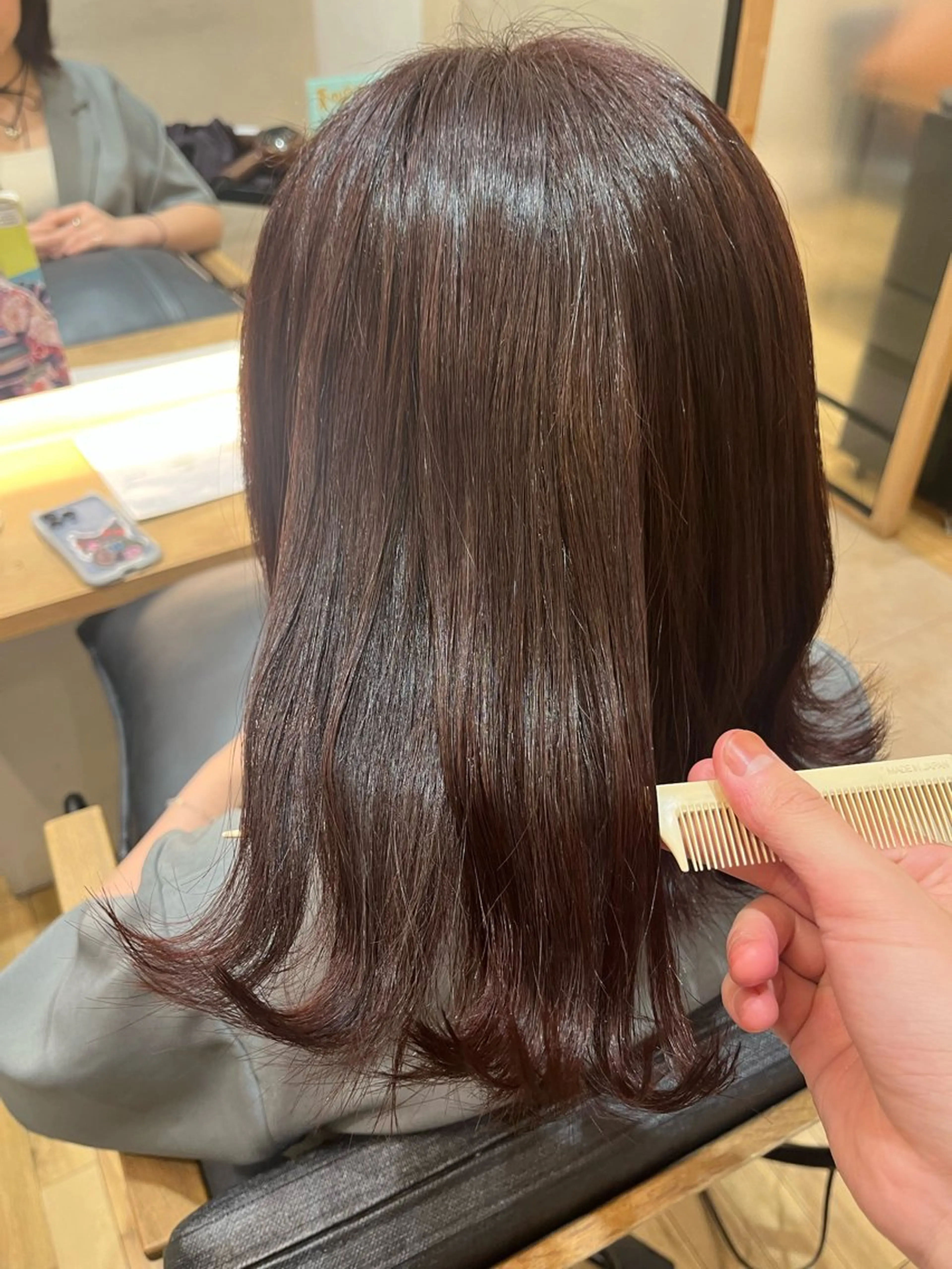 ミディアム カラー ヘアカラー たかしま あさひのヘアスタイル