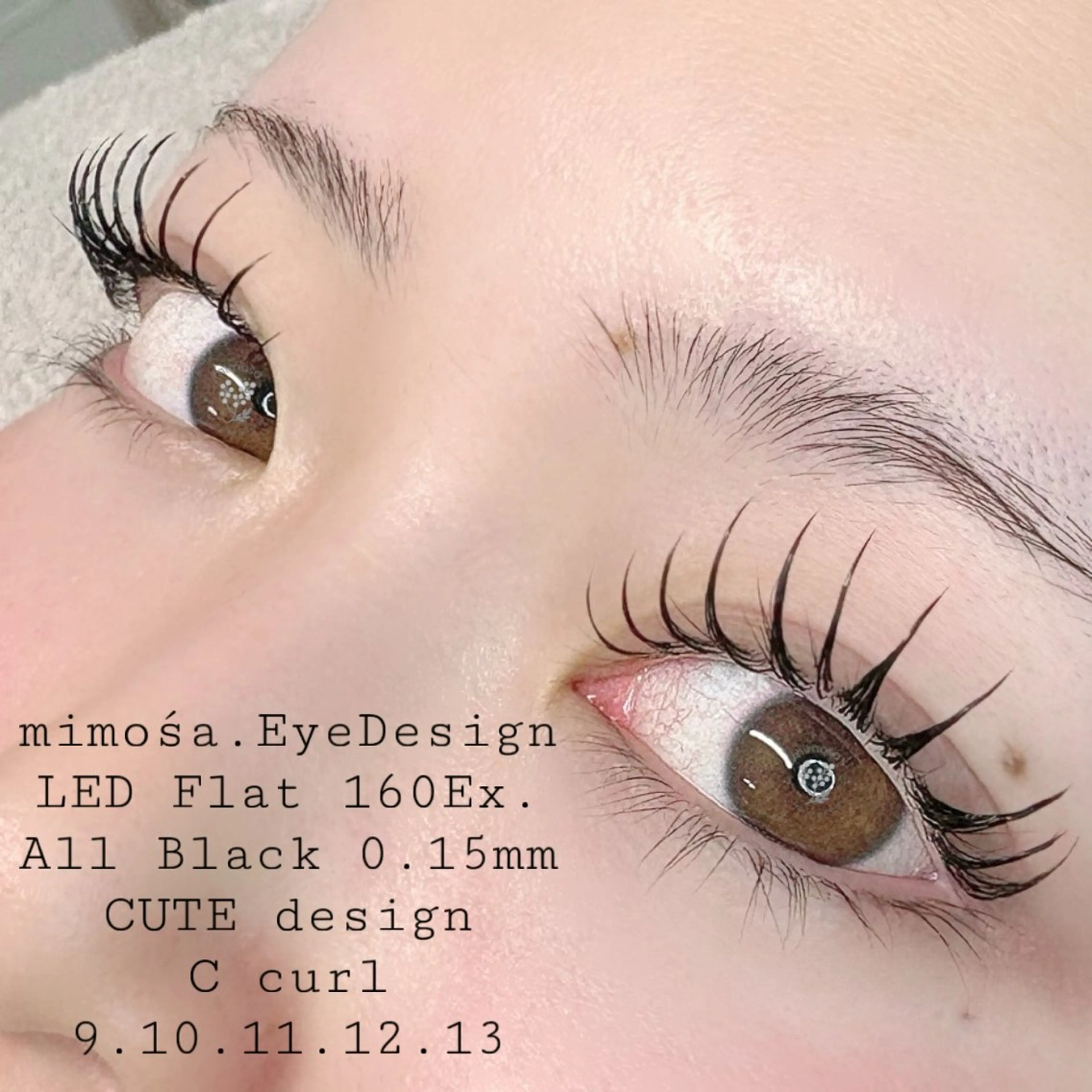 マツエク・マツパ マツエク mimośa. EyeDesignのマツエク・マツパデザイン