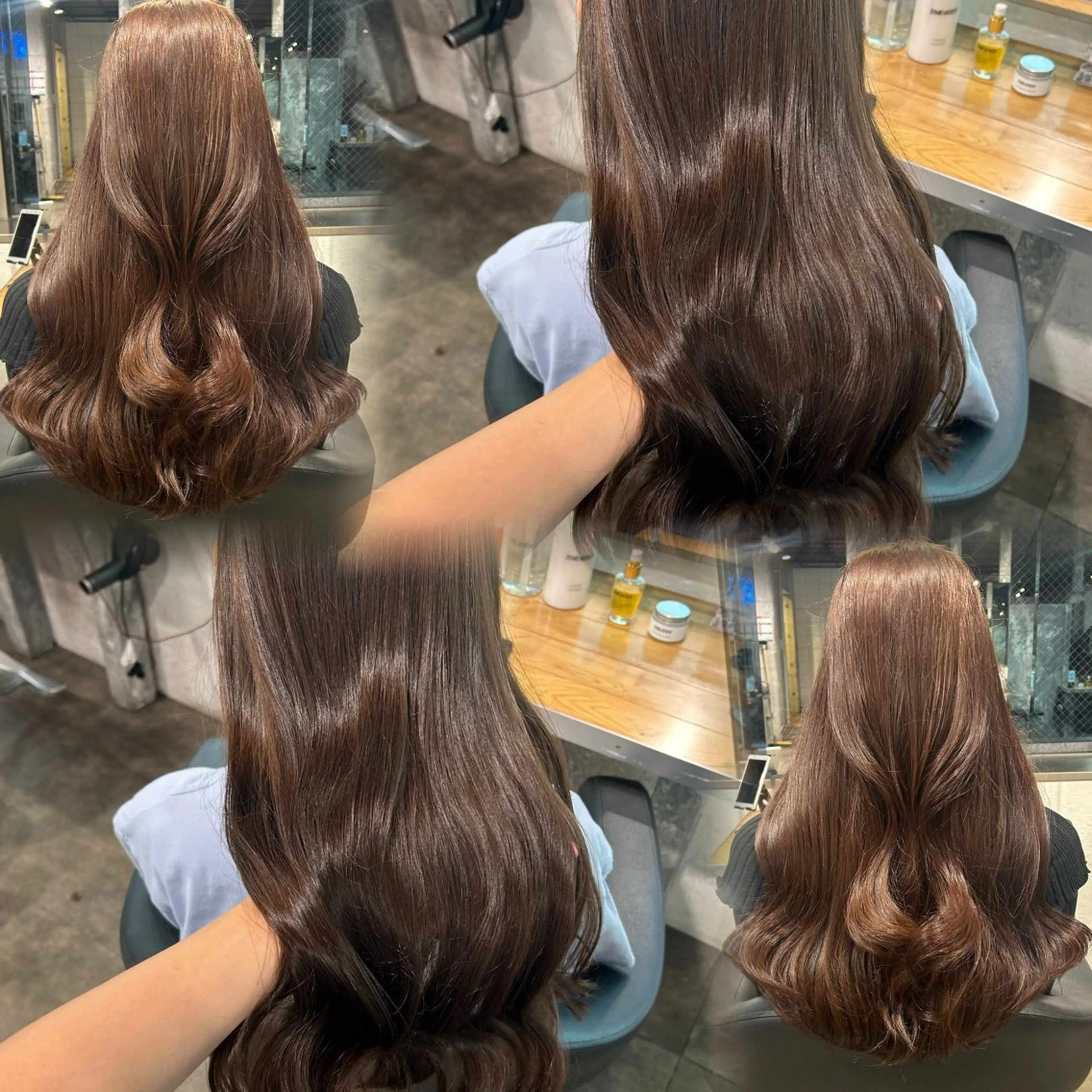 カラー ヘアカラー ヘアセット 🤍ベージュ/透明感 韓国ヘア/まりん🤍のヘアスタイル